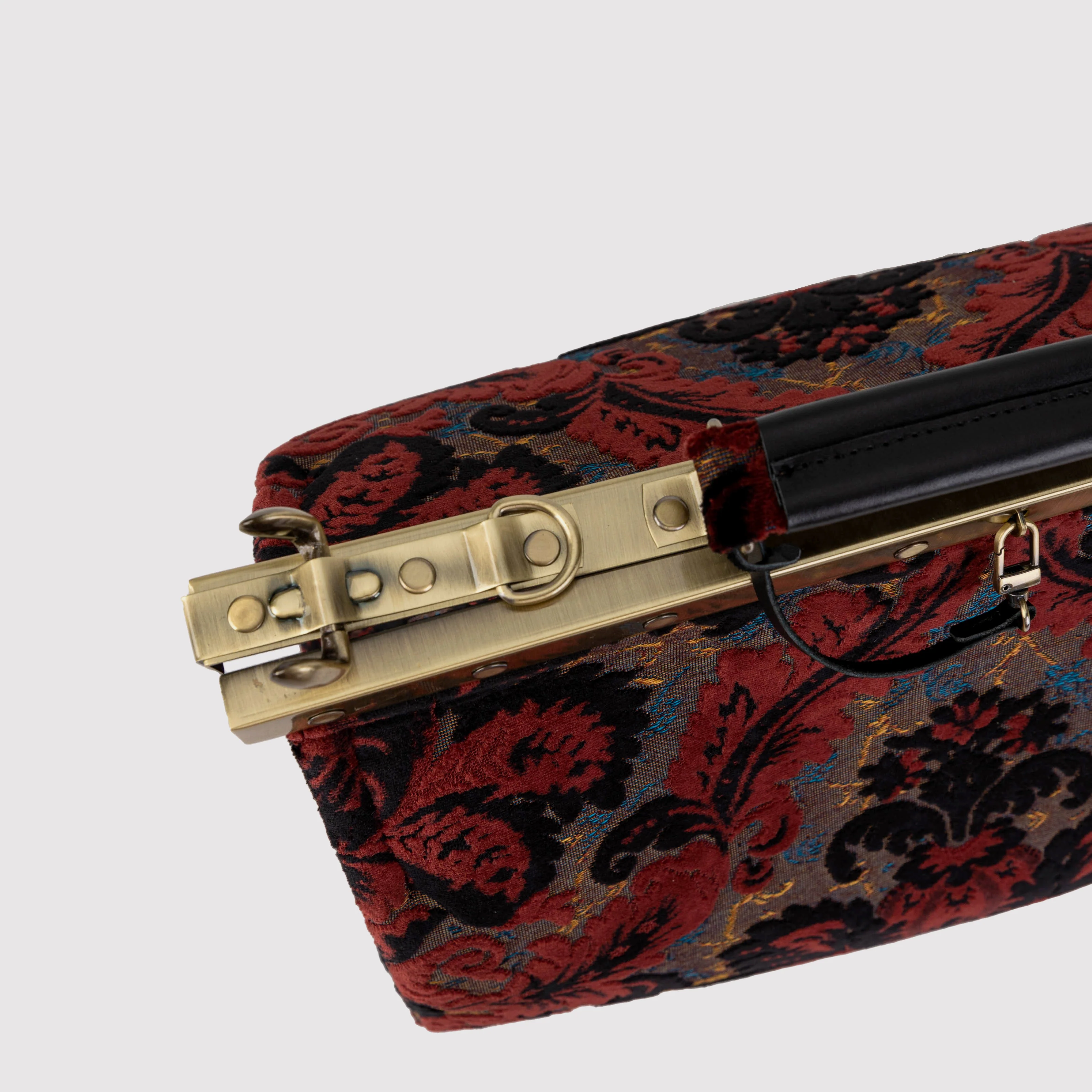 Burnout Velvet Revival Sephia Celine Carpet Gladstone Bag - Image 5