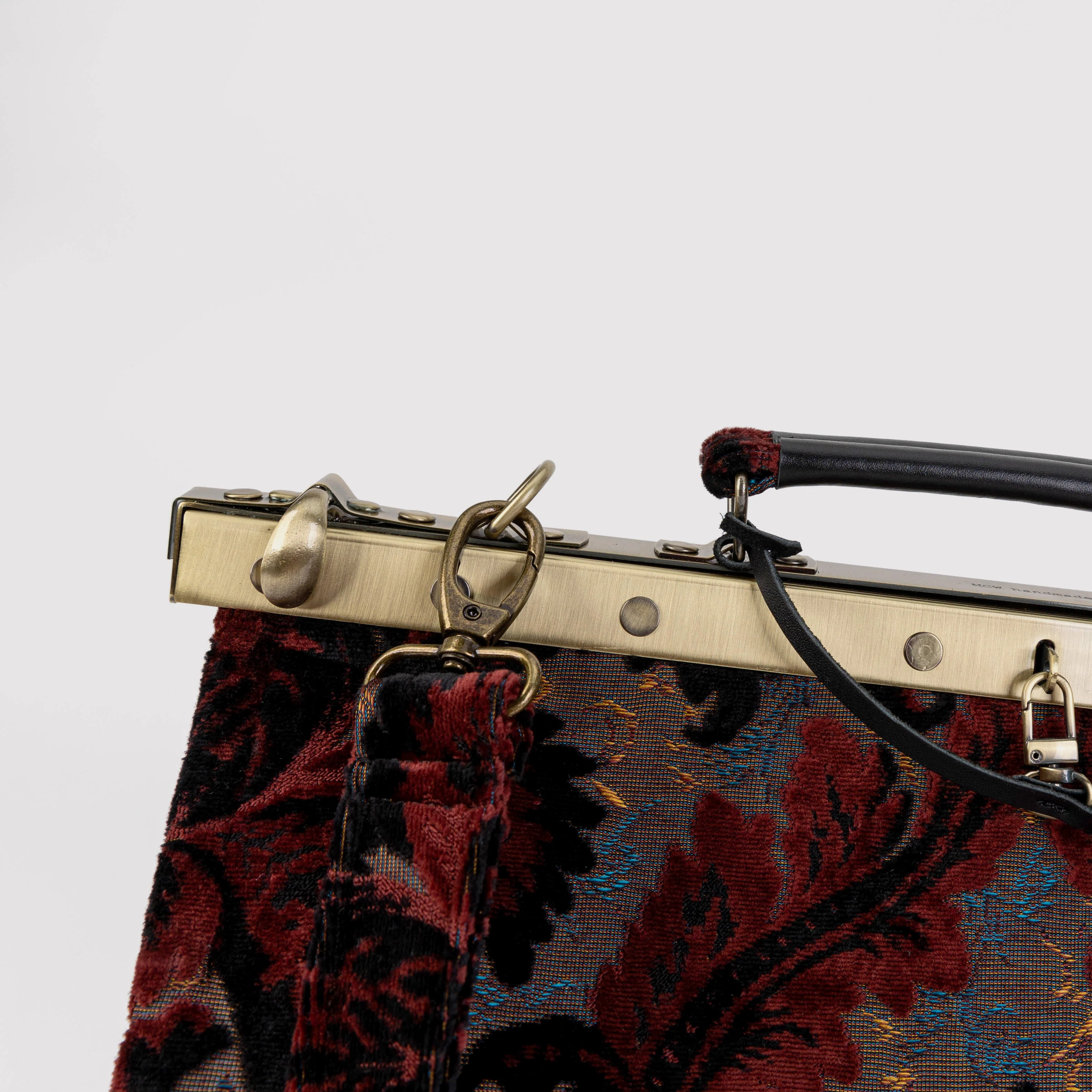 Burnout Velvet Revival Sephia Celine Carpet Gladstone Bag - Image 6