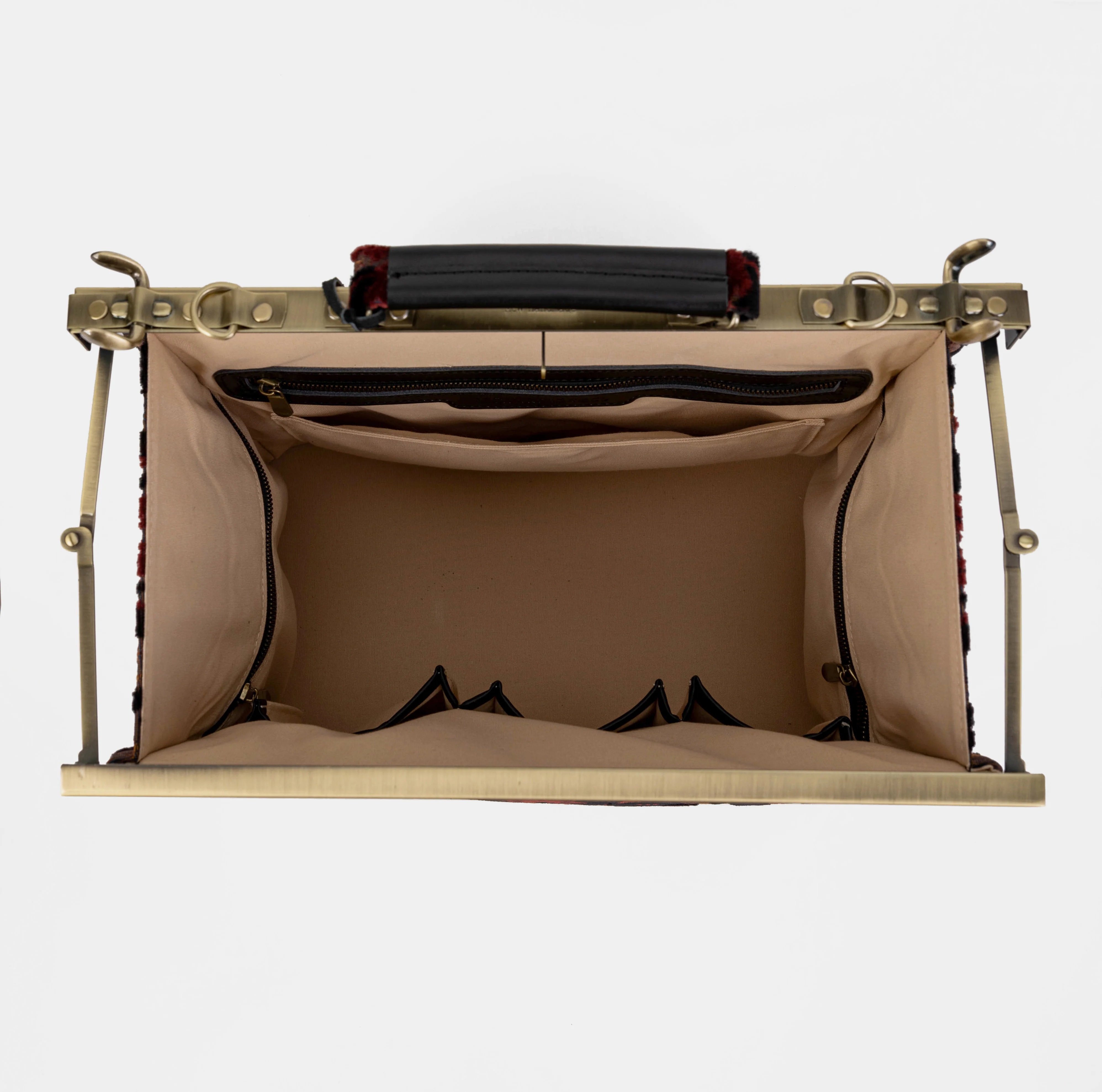 Burnout Velvet Revival Sephia Celine Carpet Gladstone Bag - Image 7