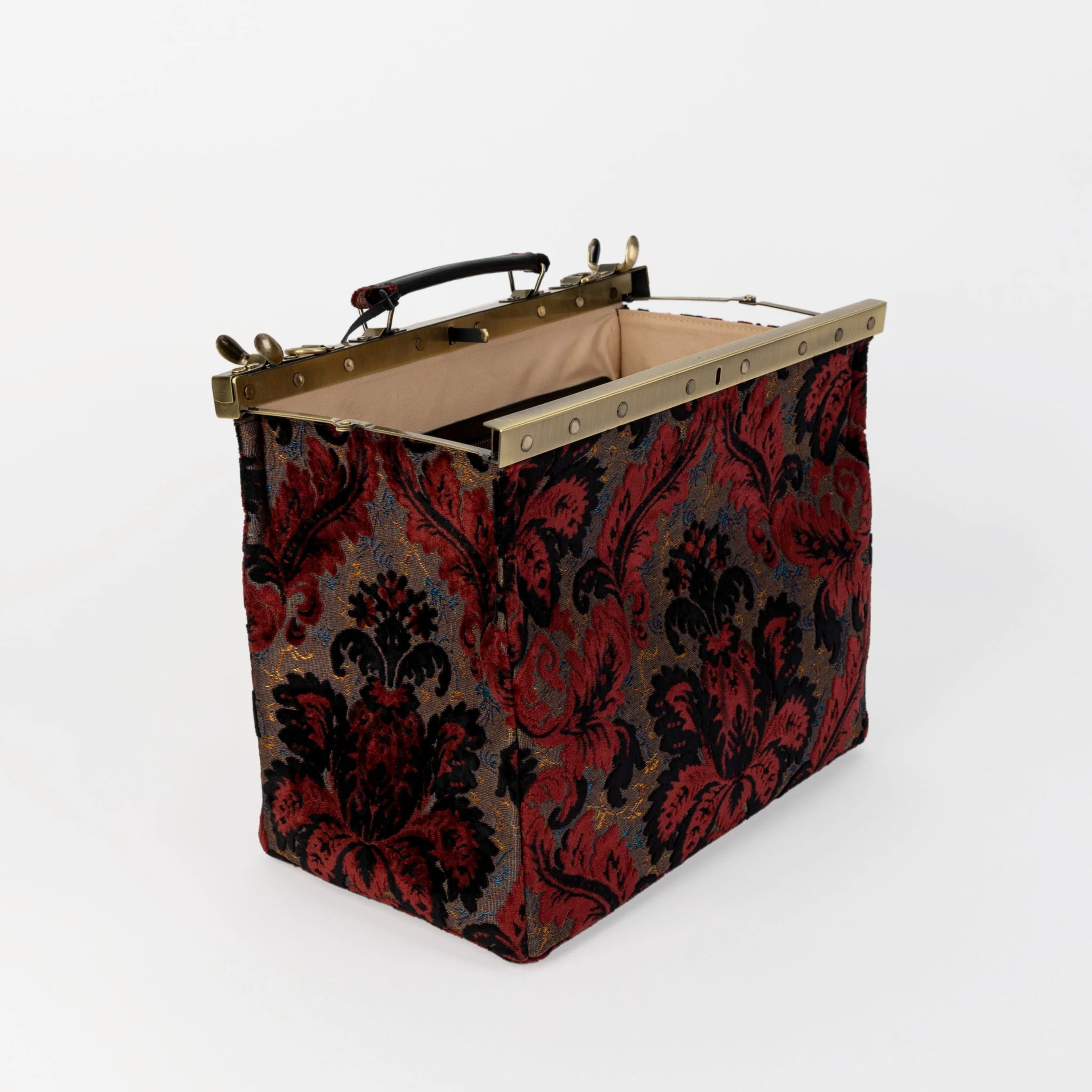Burnout Velvet Revival Sephia Celine Carpet Gladstone Bag - Image 9
