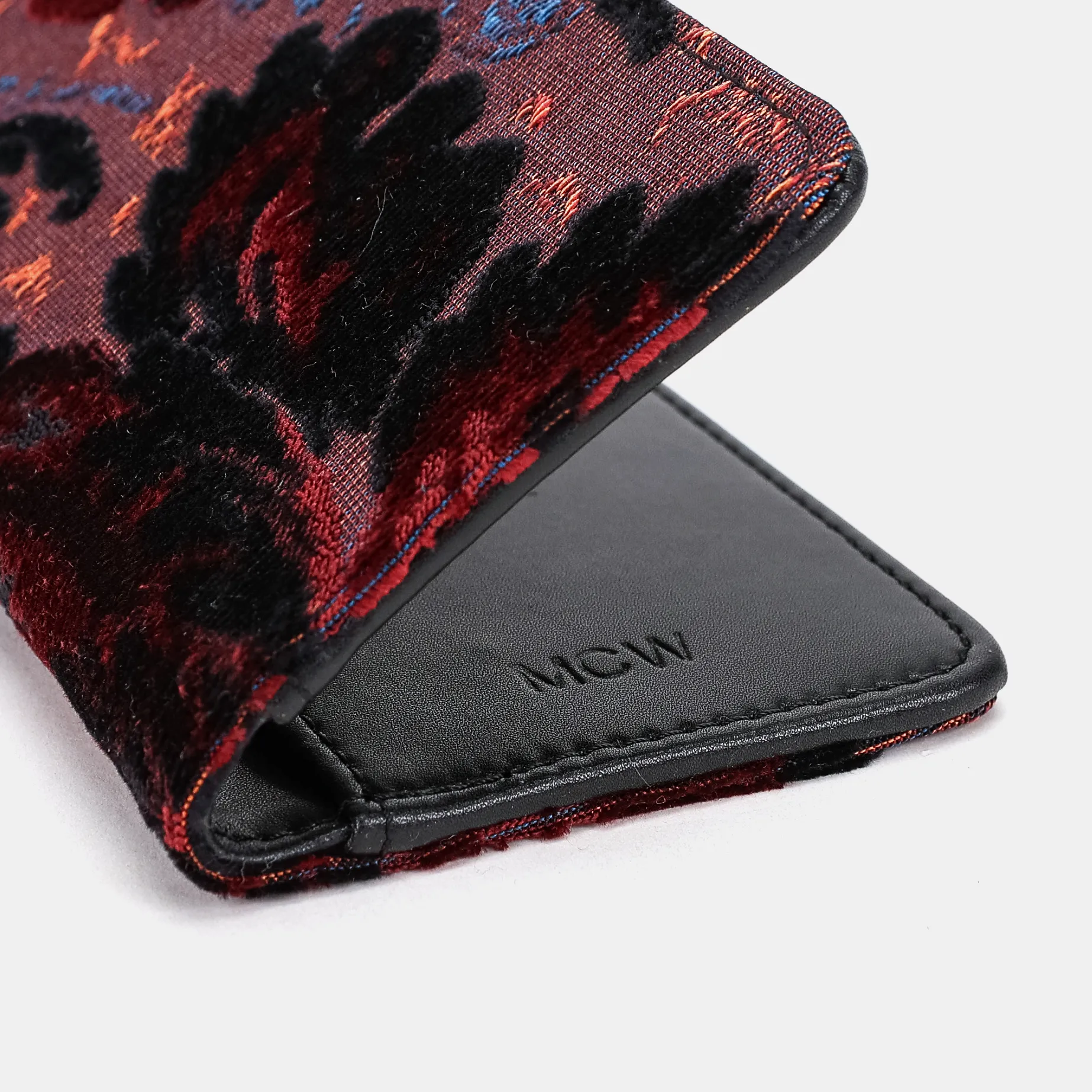 Burnout Velvet Revival Sephia Checkbook Cover - Image 4