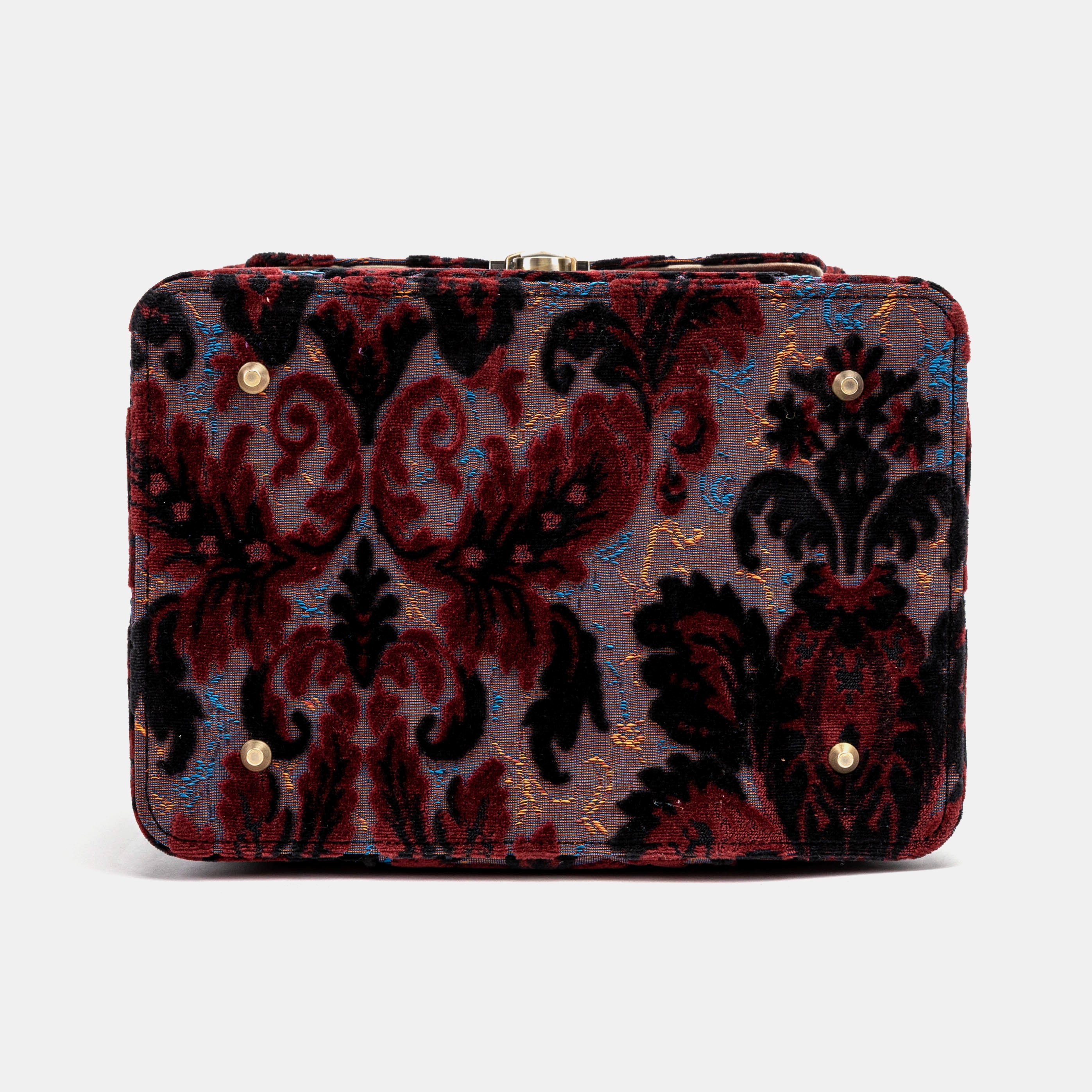 Burnout Velvet Revival Sephia Josephine Large Train Case - Image 8