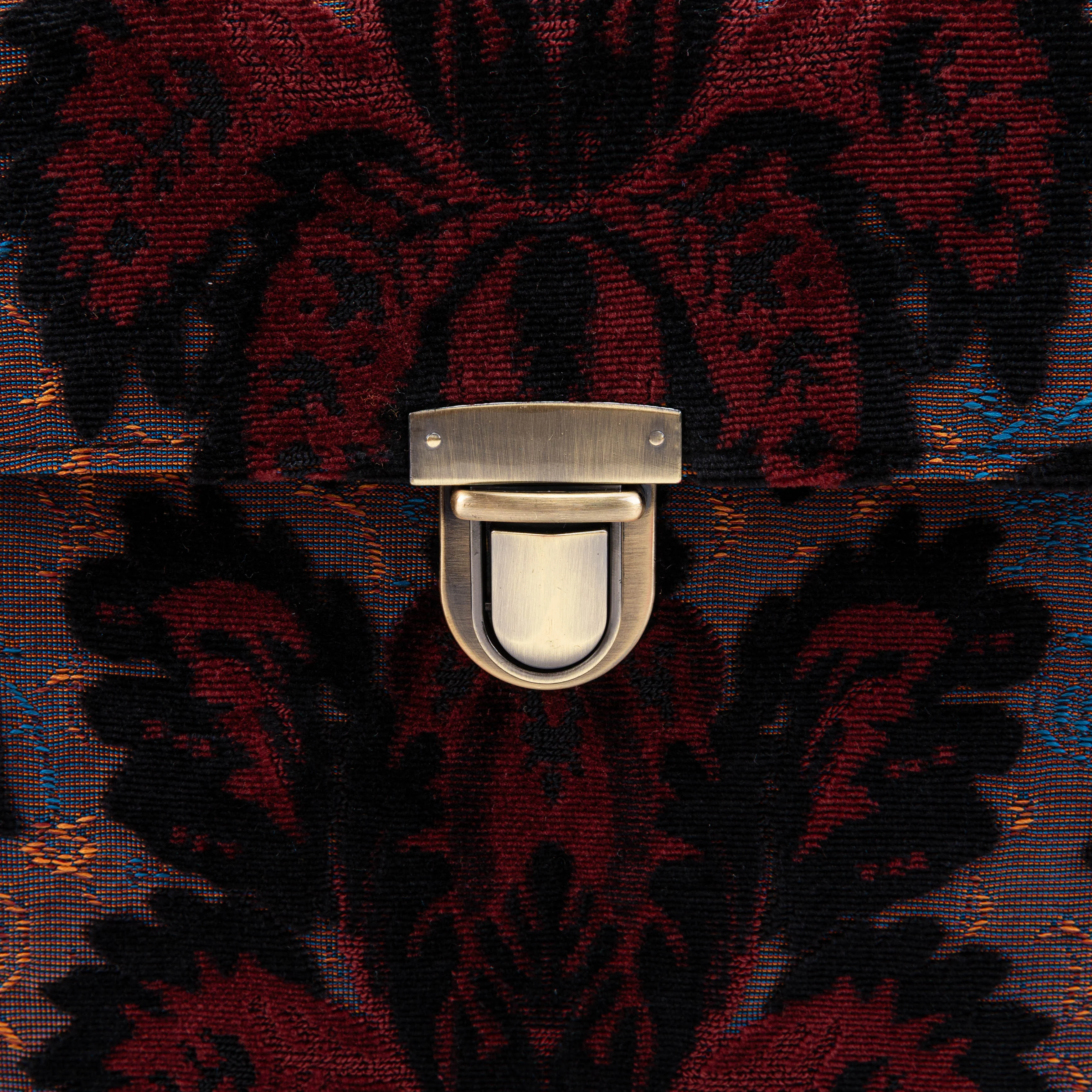 Burnout Velvet Revival Sephia Josephine Large Train Case - Image 9