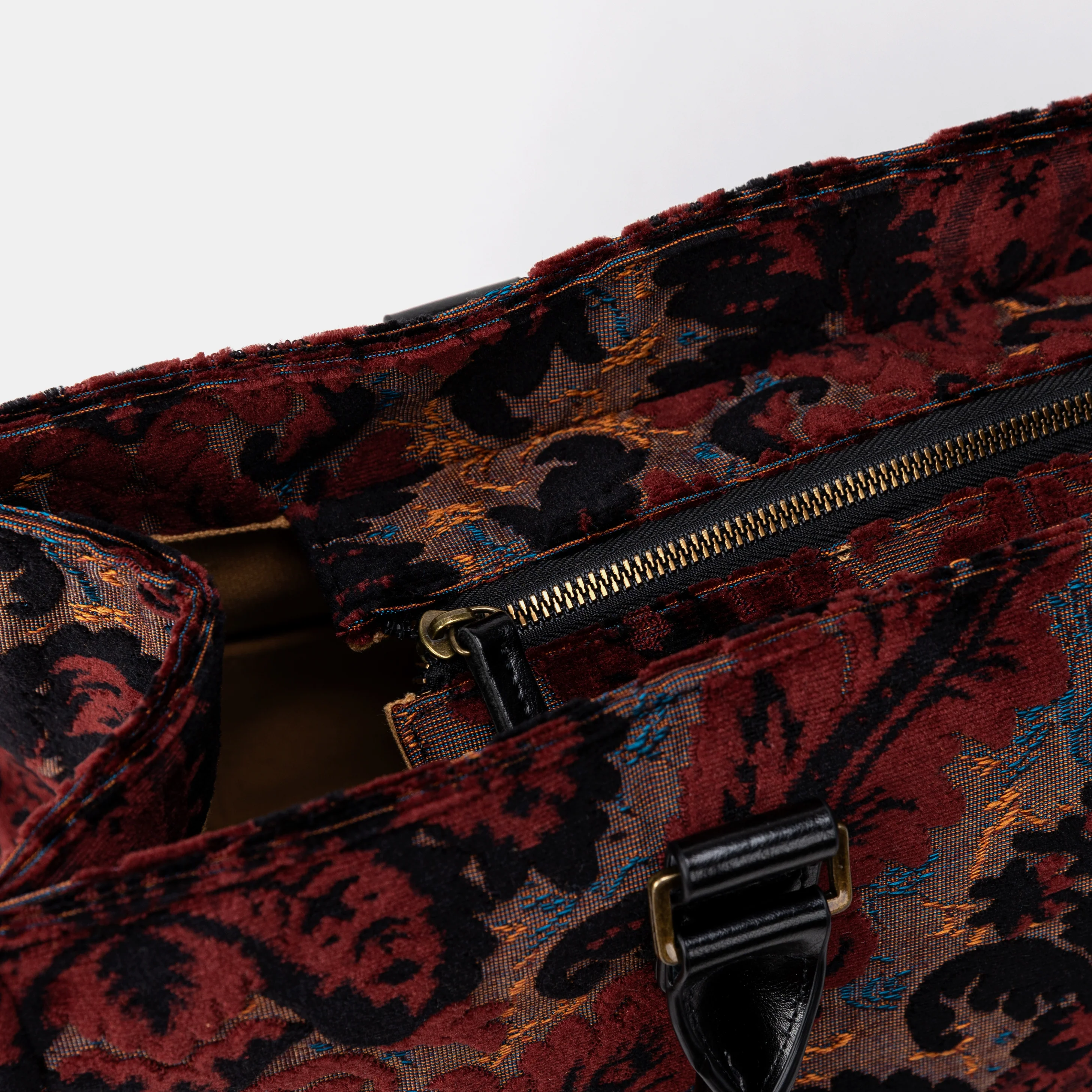 Burnout Velvet Revival Sephia Laptop Work Tote - Image 7