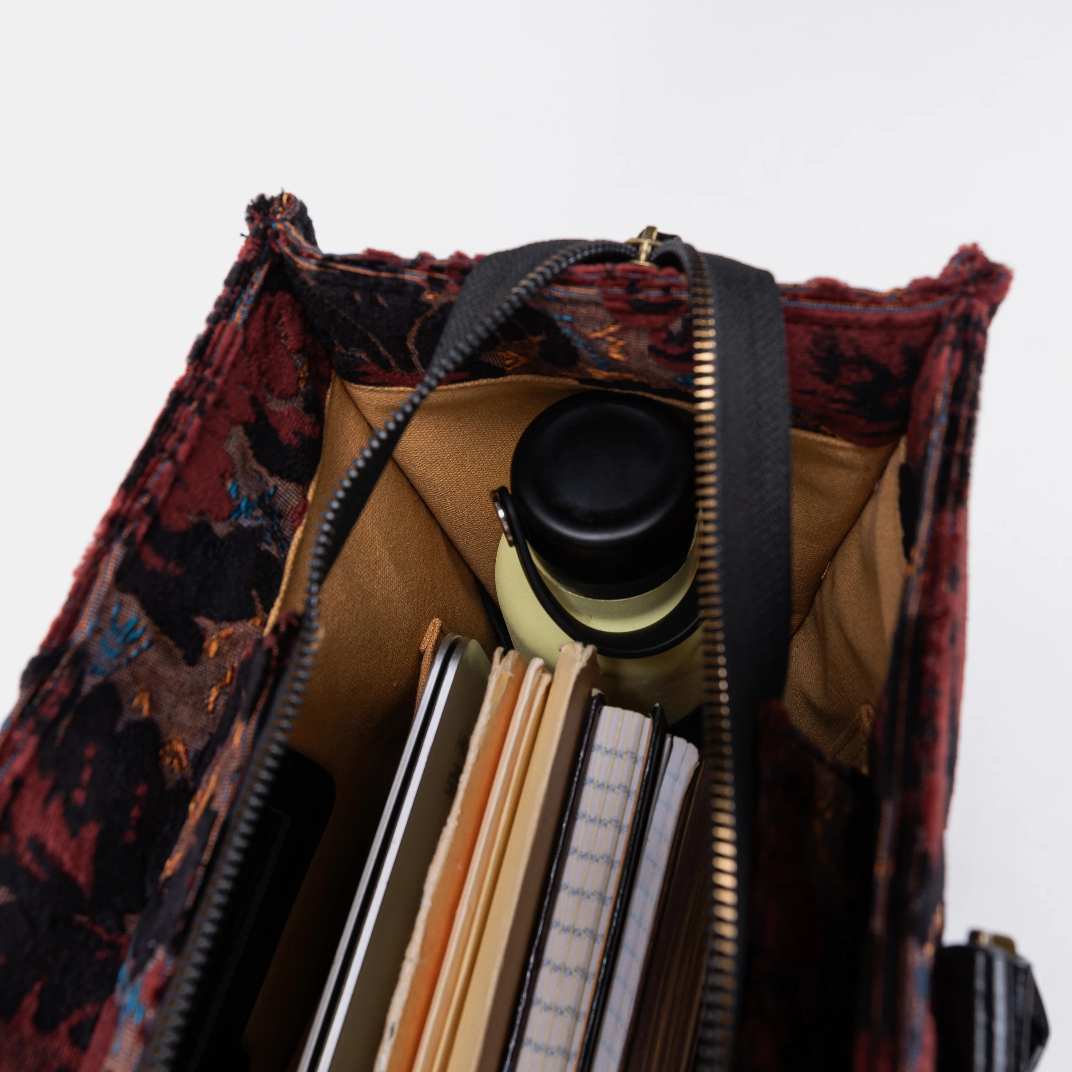 Burnout Velvet Revival Sephia Laptop Work Tote - Image 9