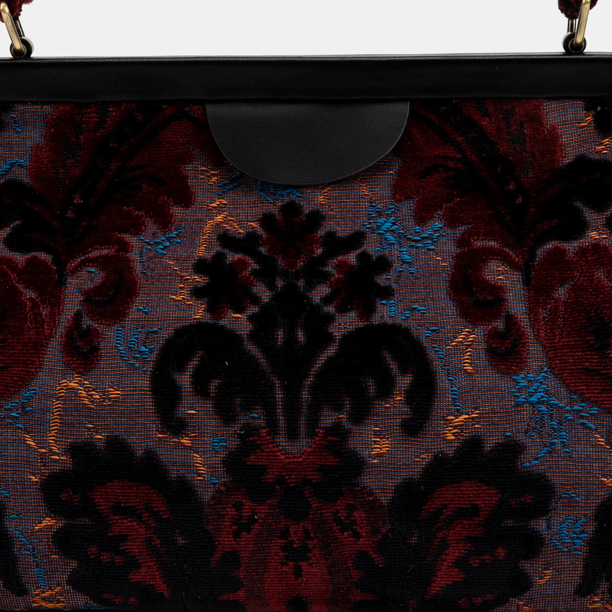 Burnout Velvet Revival Sephia Shoulder Bag - Image 2
