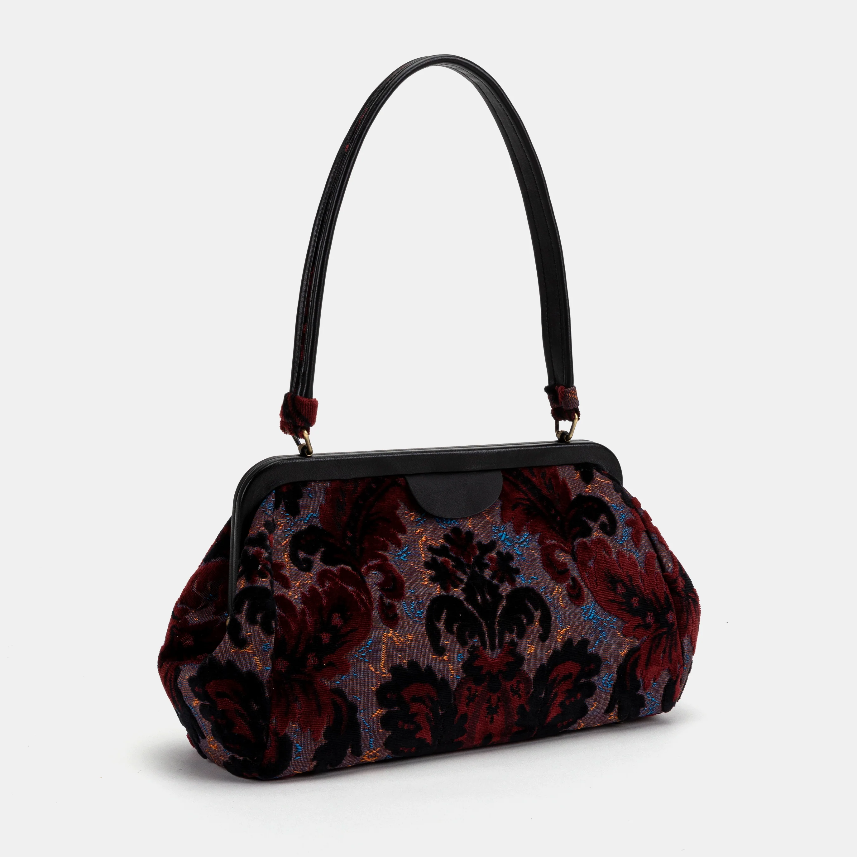 Burnout Velvet Revival Sephia Shoulder Bag - Image 3