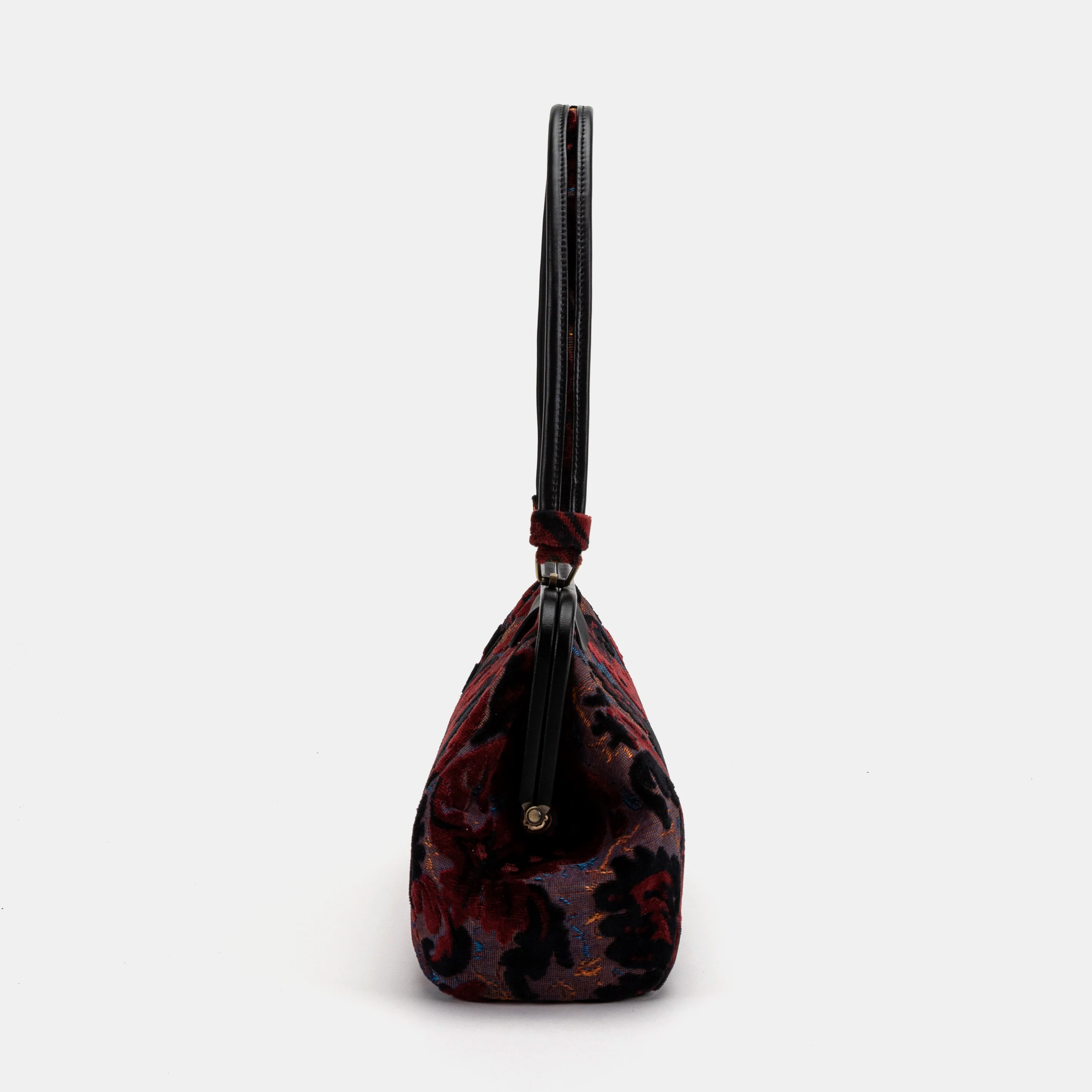 Burnout Velvet Revival Sephia Shoulder Bag - Image 4