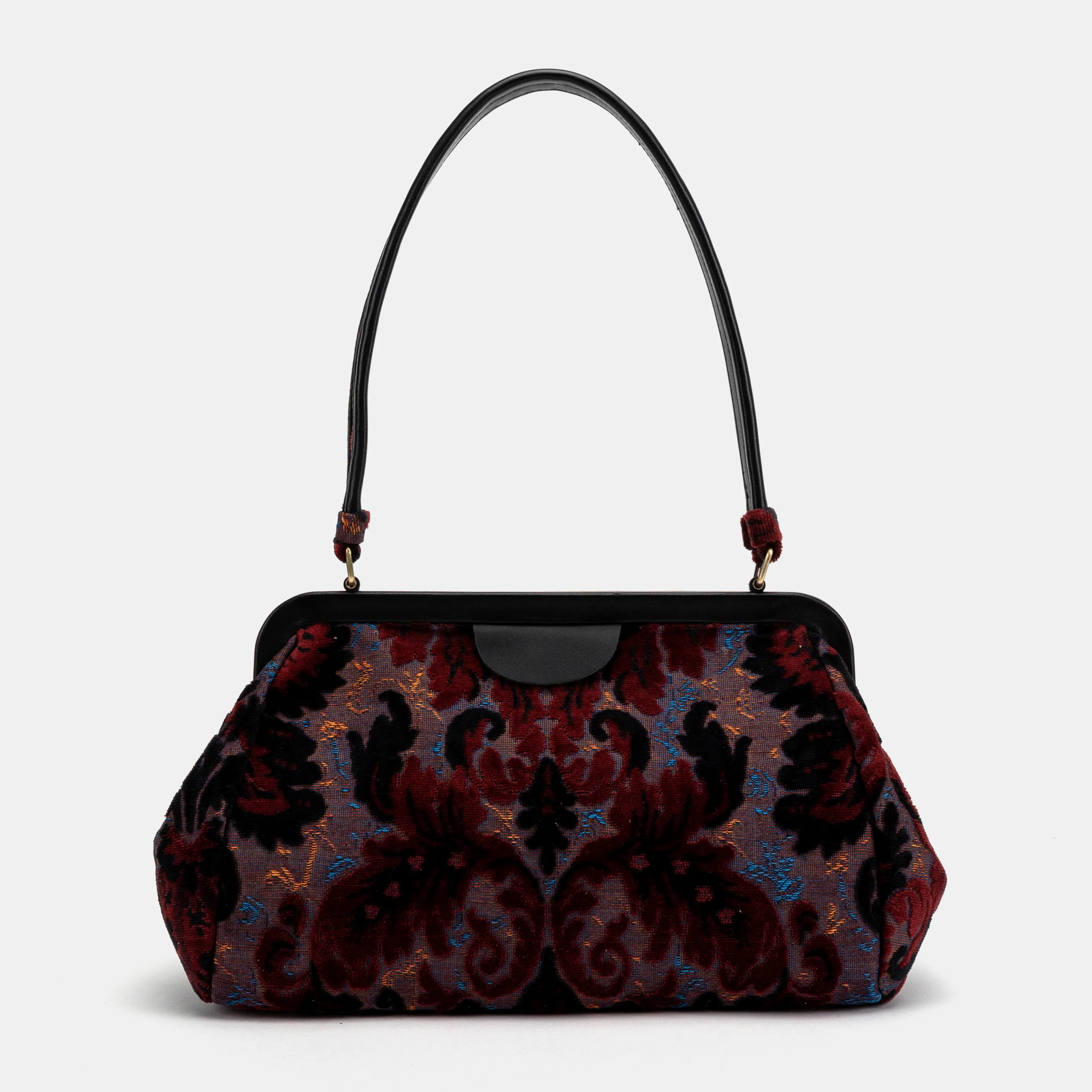 Burnout Velvet Revival Sephia Shoulder Bag - Image 5