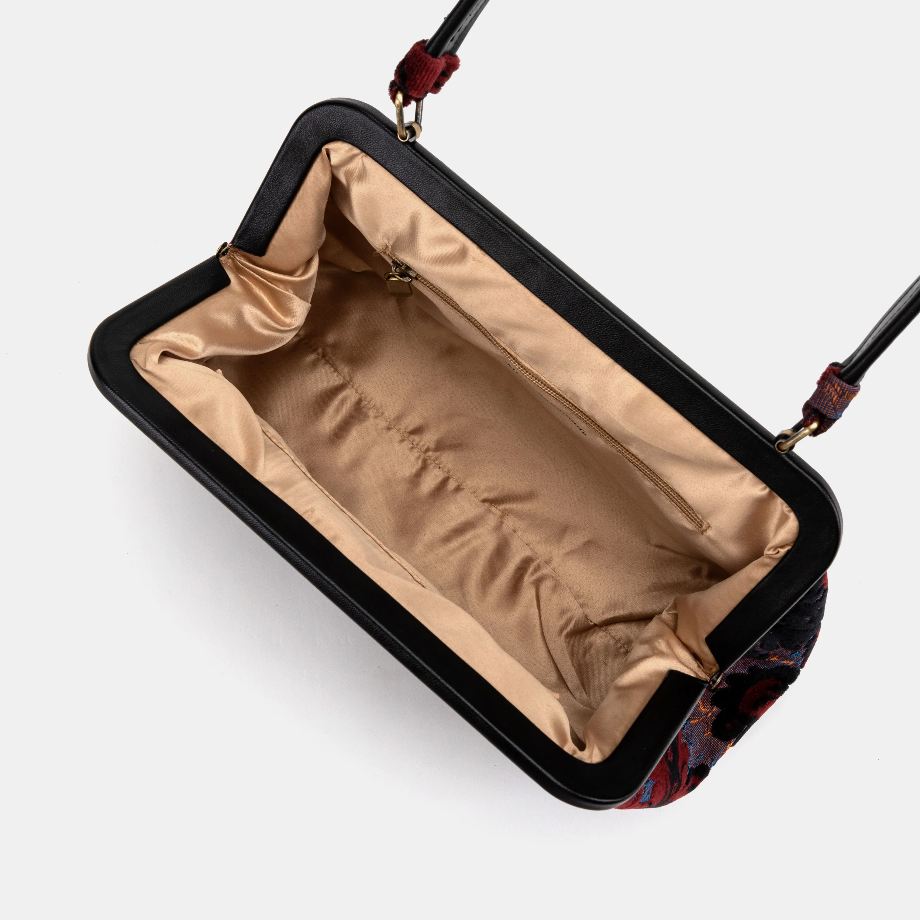 Burnout Velvet Revival Sephia Shoulder Bag - Image 7