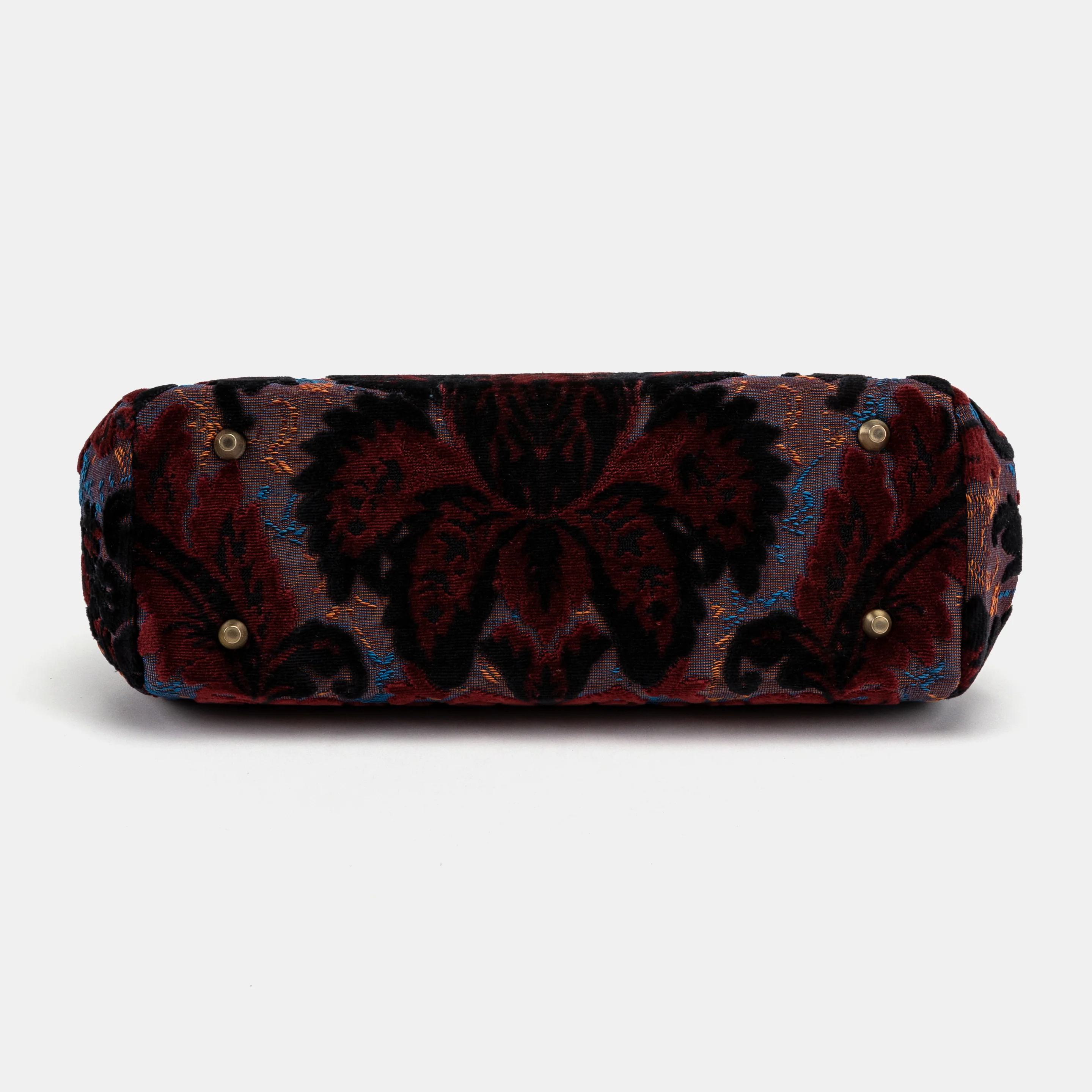 Burnout Velvet Revival Sephia Top Handle Purse - Image 5