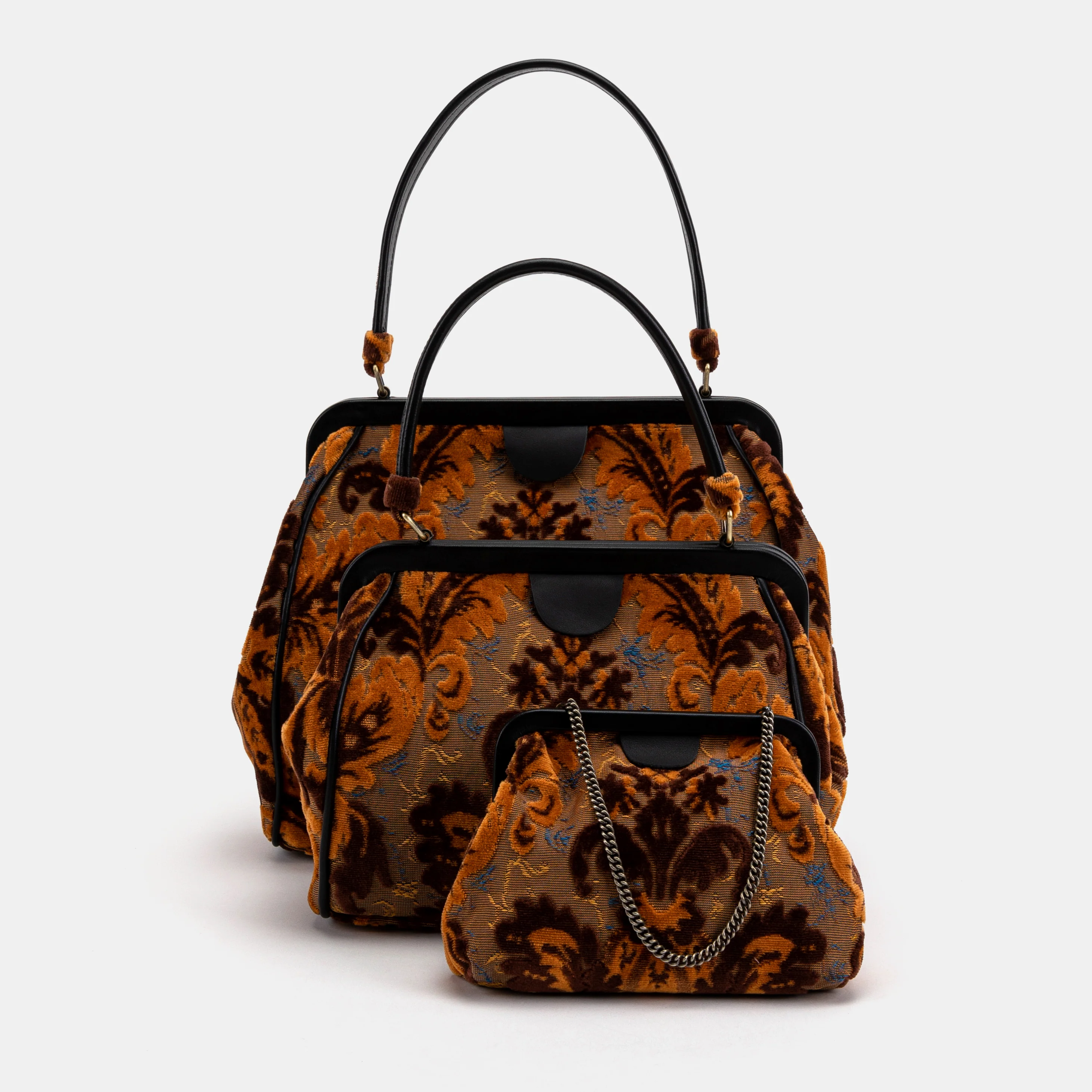 Burnout Velvet Revival Sienna Alma Shoulder Bag - Image 7