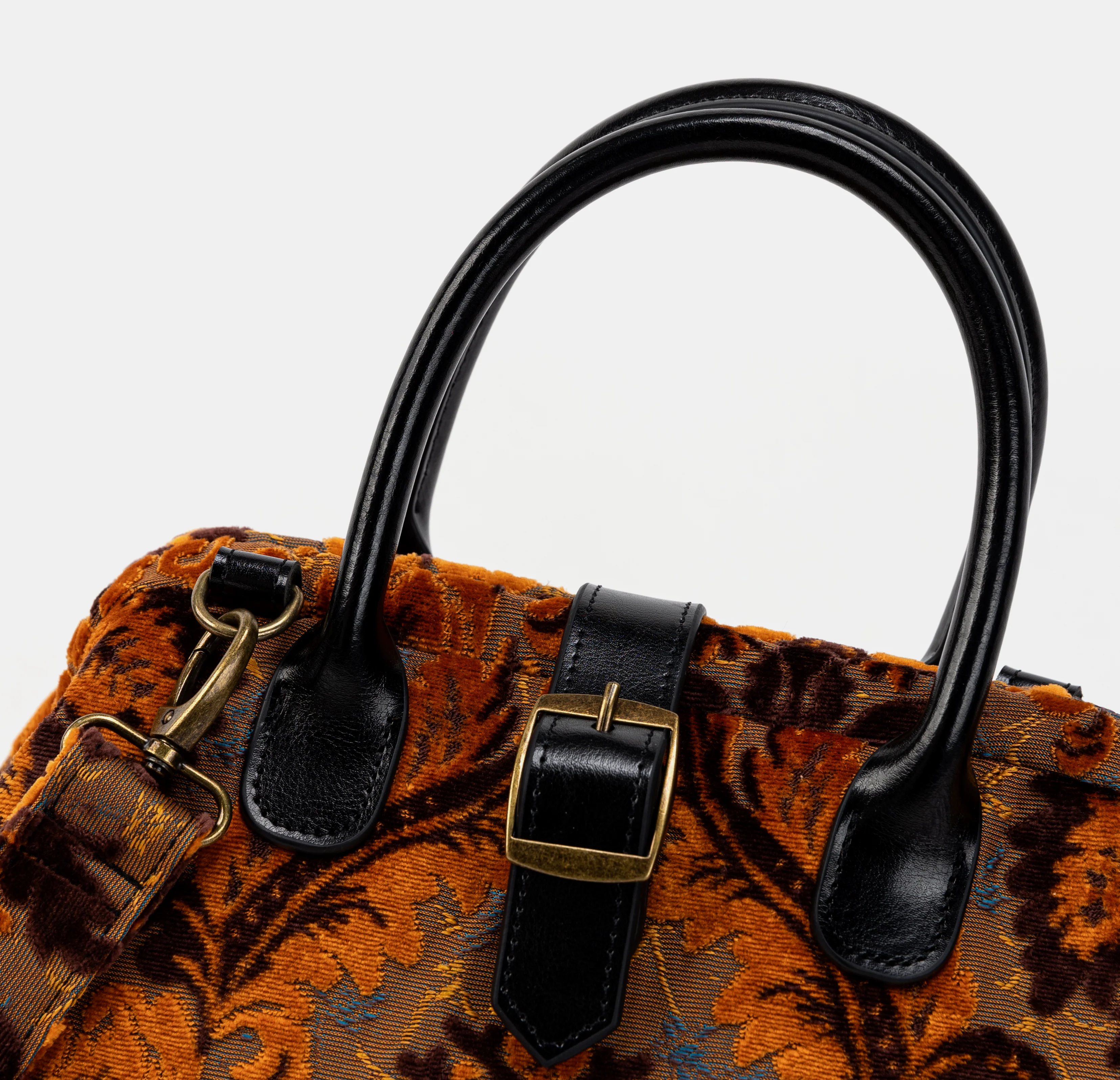 Burnout Velvet Revival Sienna Carpet Handbag Purse - Image 3