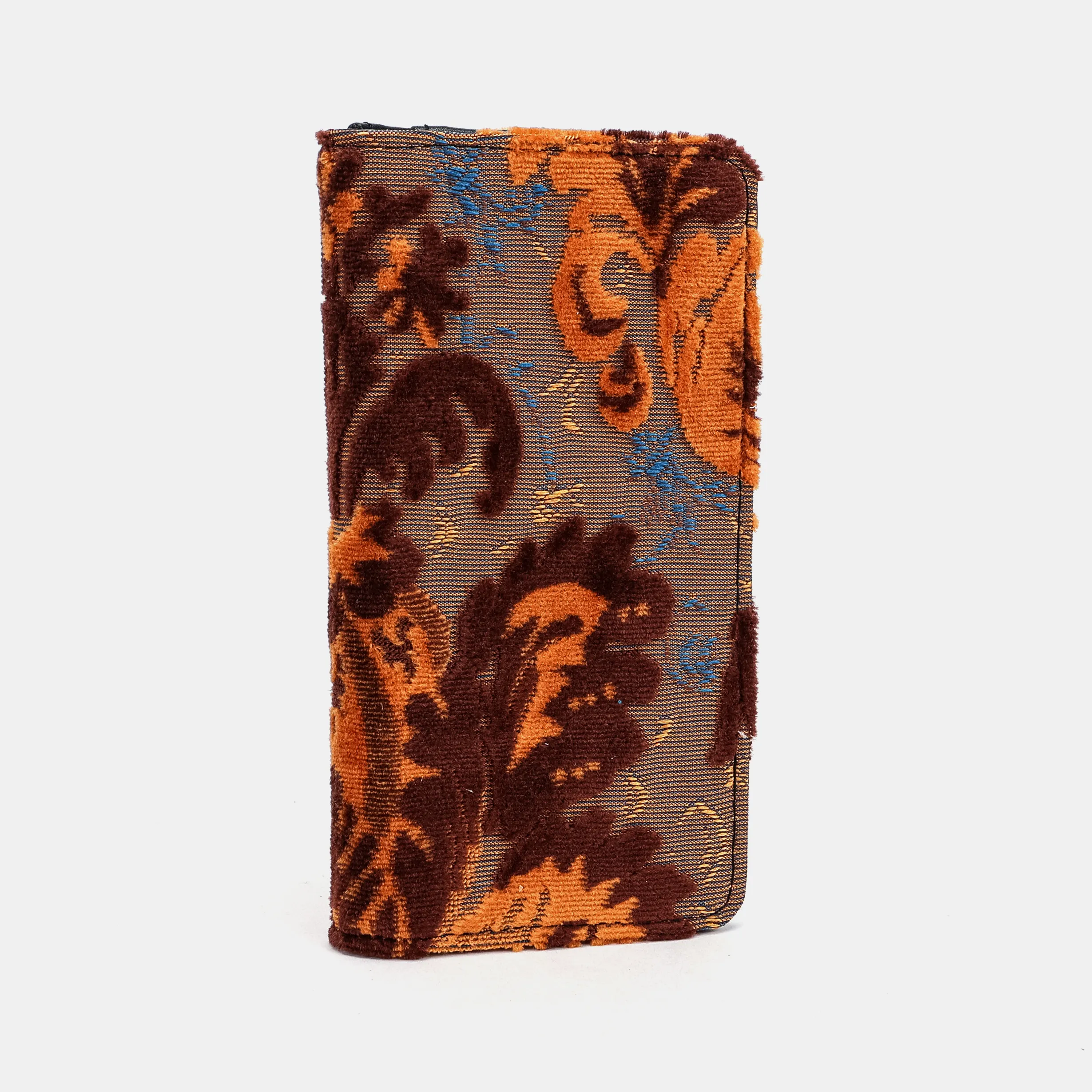 Burnout Velvet Revival Sienna Checkbook Cover - Image 2