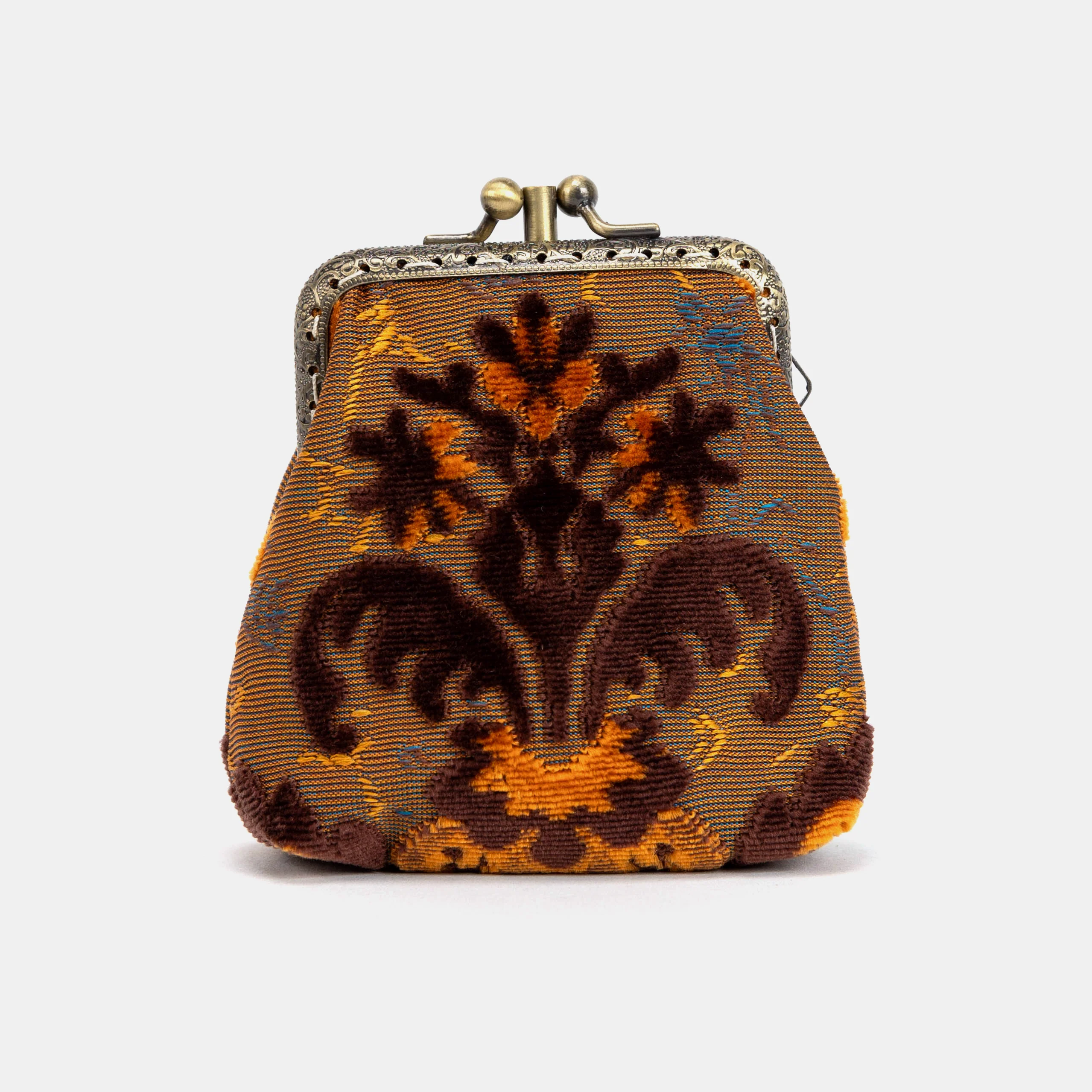 Burnout Velvet Revival Sienna Double Kiss Clasp Coin Purse - Image 2