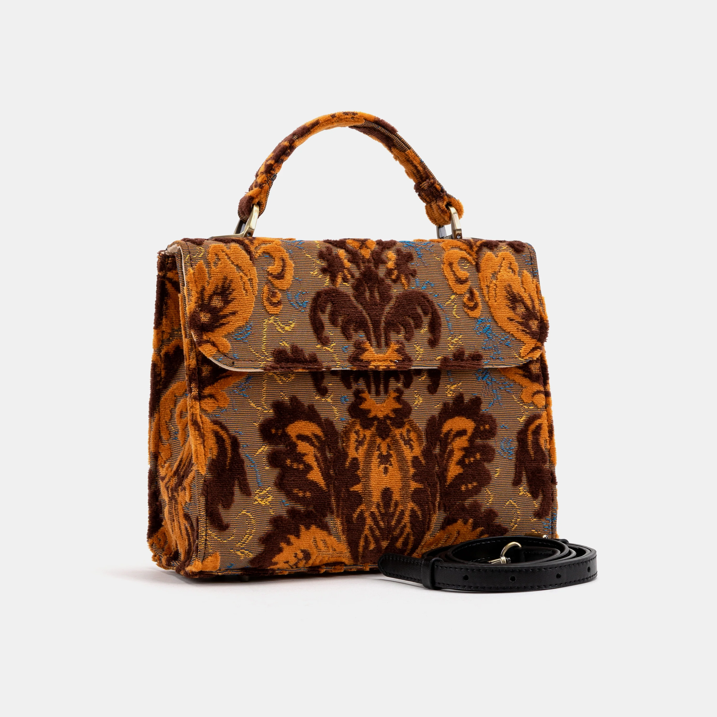 Burnout Velvet Revival Sienna Flap Satchel - Image 2