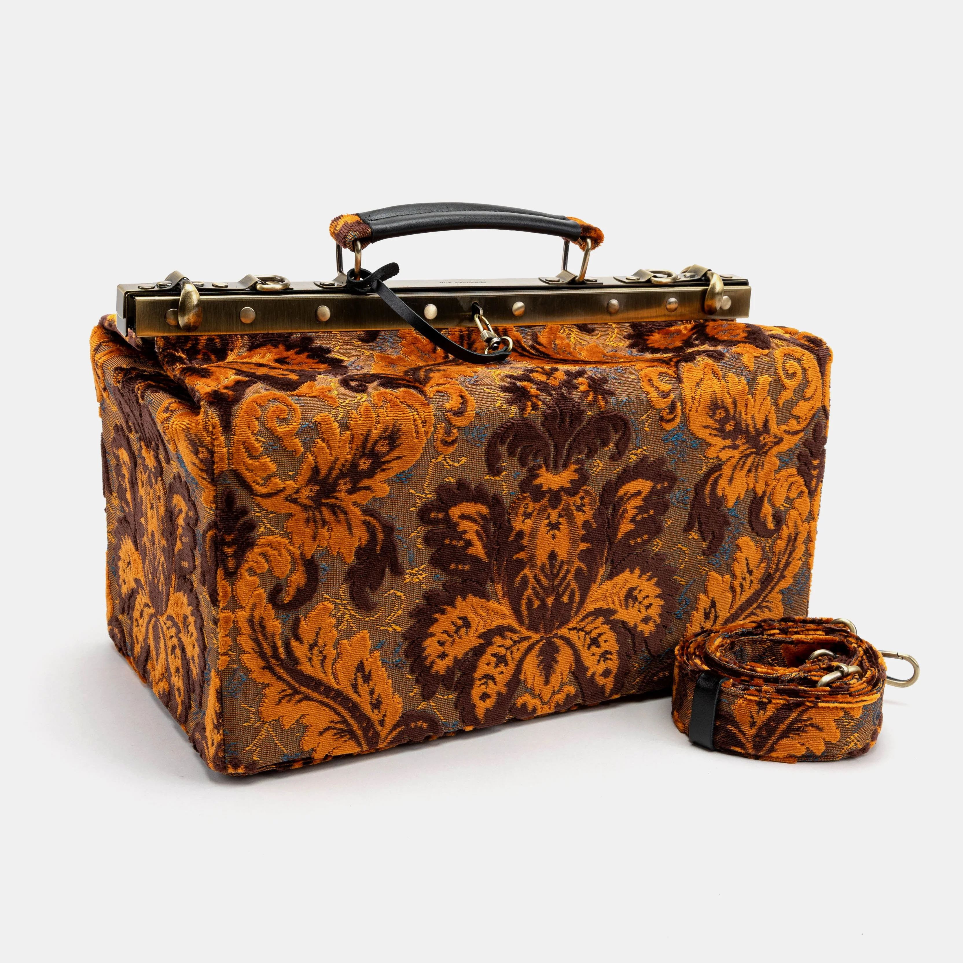 Burnout Velvet Revival Sienna Genevieve Carpet Gladstone Bag