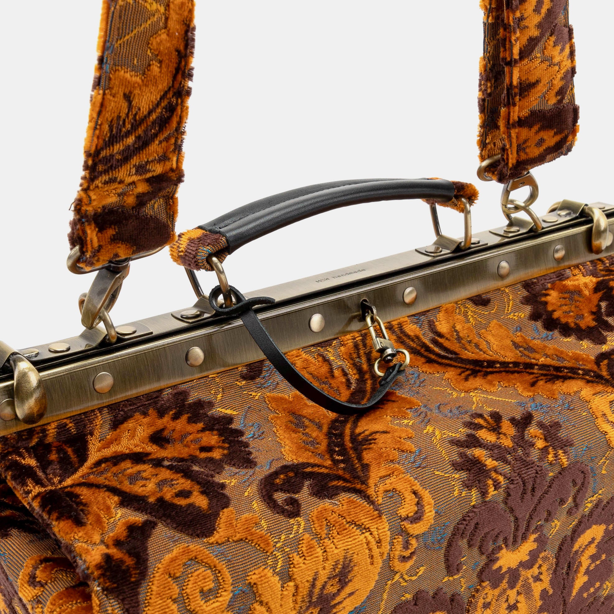 Burnout Velvet Revival Sienna Genevieve Carpet Gladstone Bag - Image 4