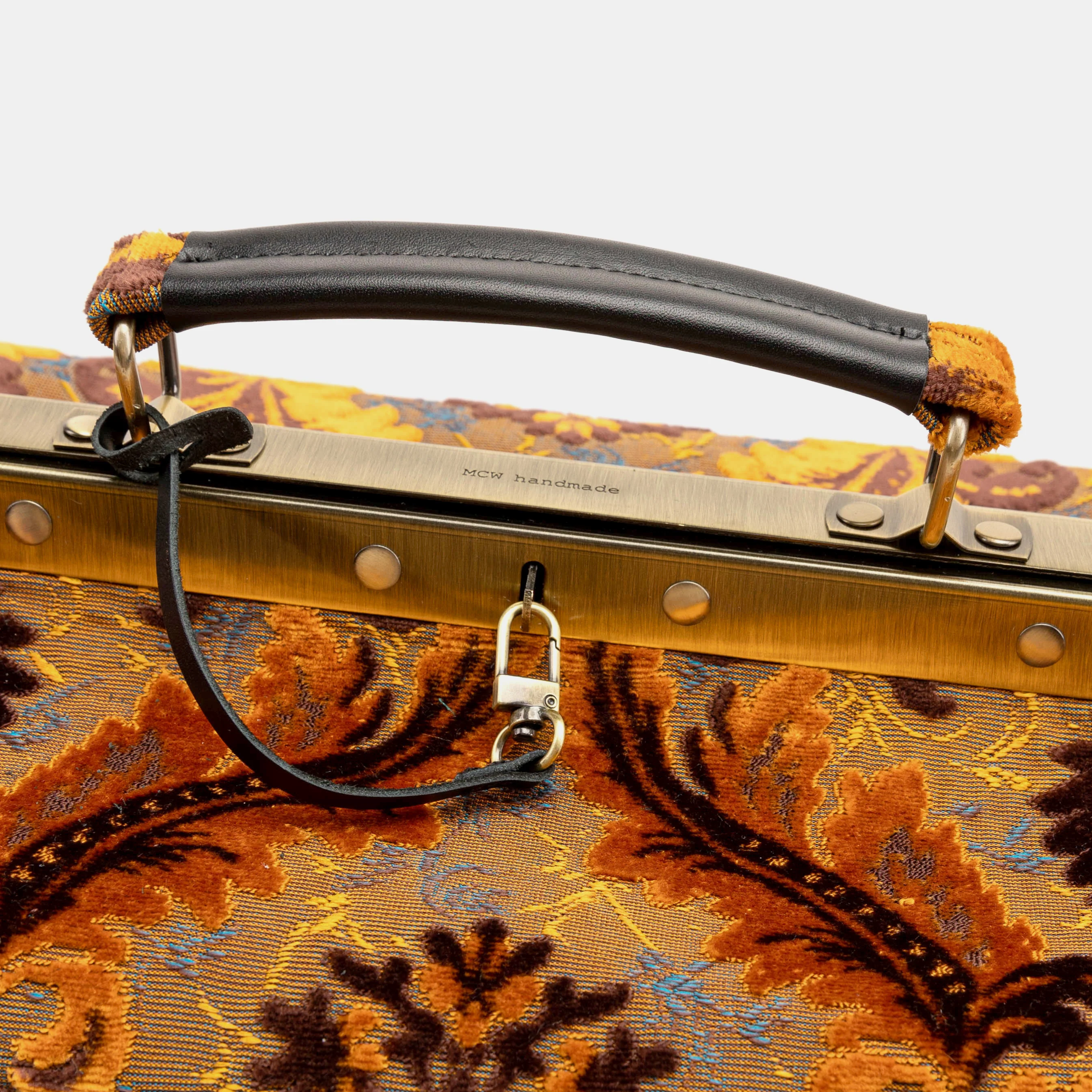 Burnout Velvet Revival Sienna Genevieve Carpet Gladstone Bag - Image 5