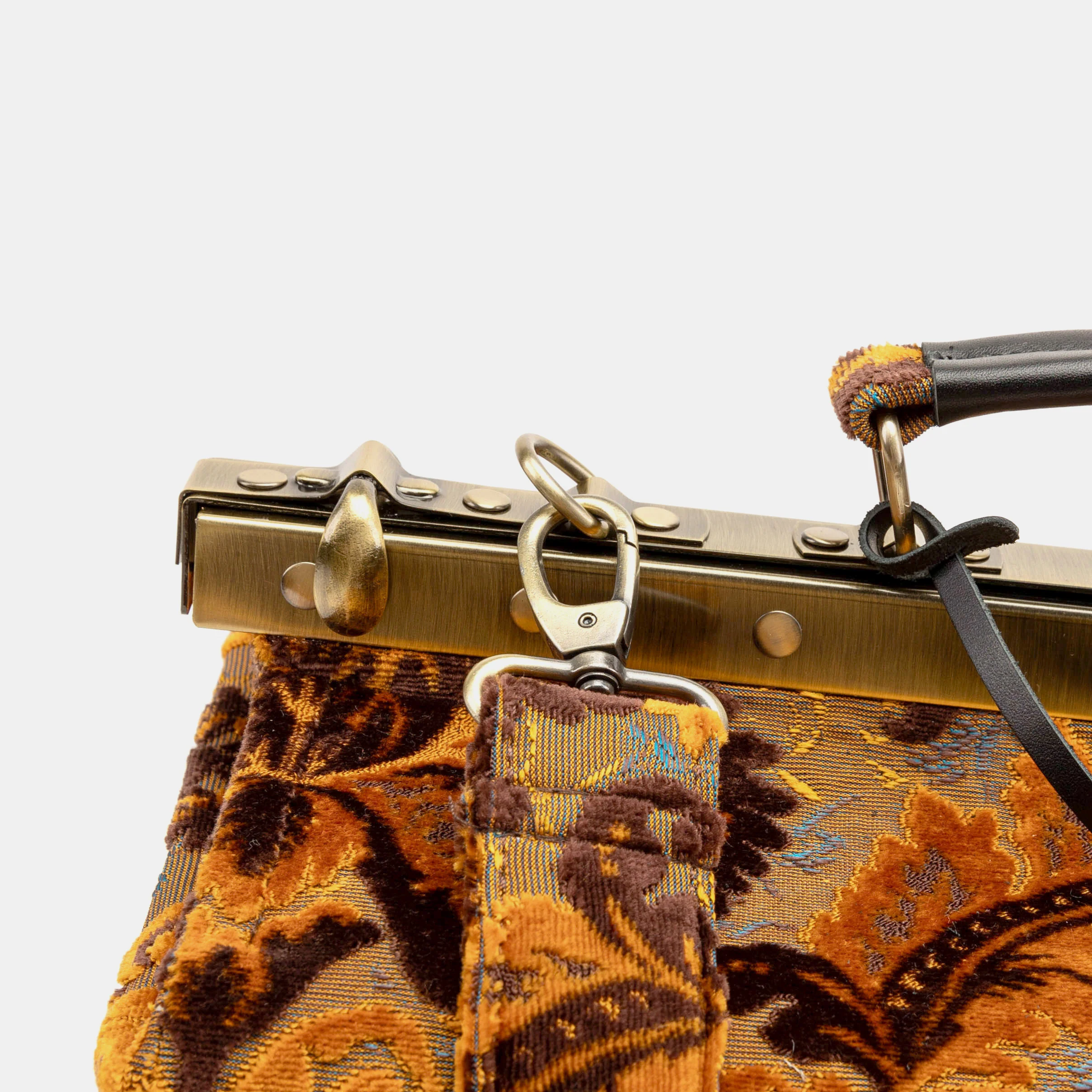 Burnout Velvet Revival Sienna Genevieve Carpet Gladstone Bag - Image 6