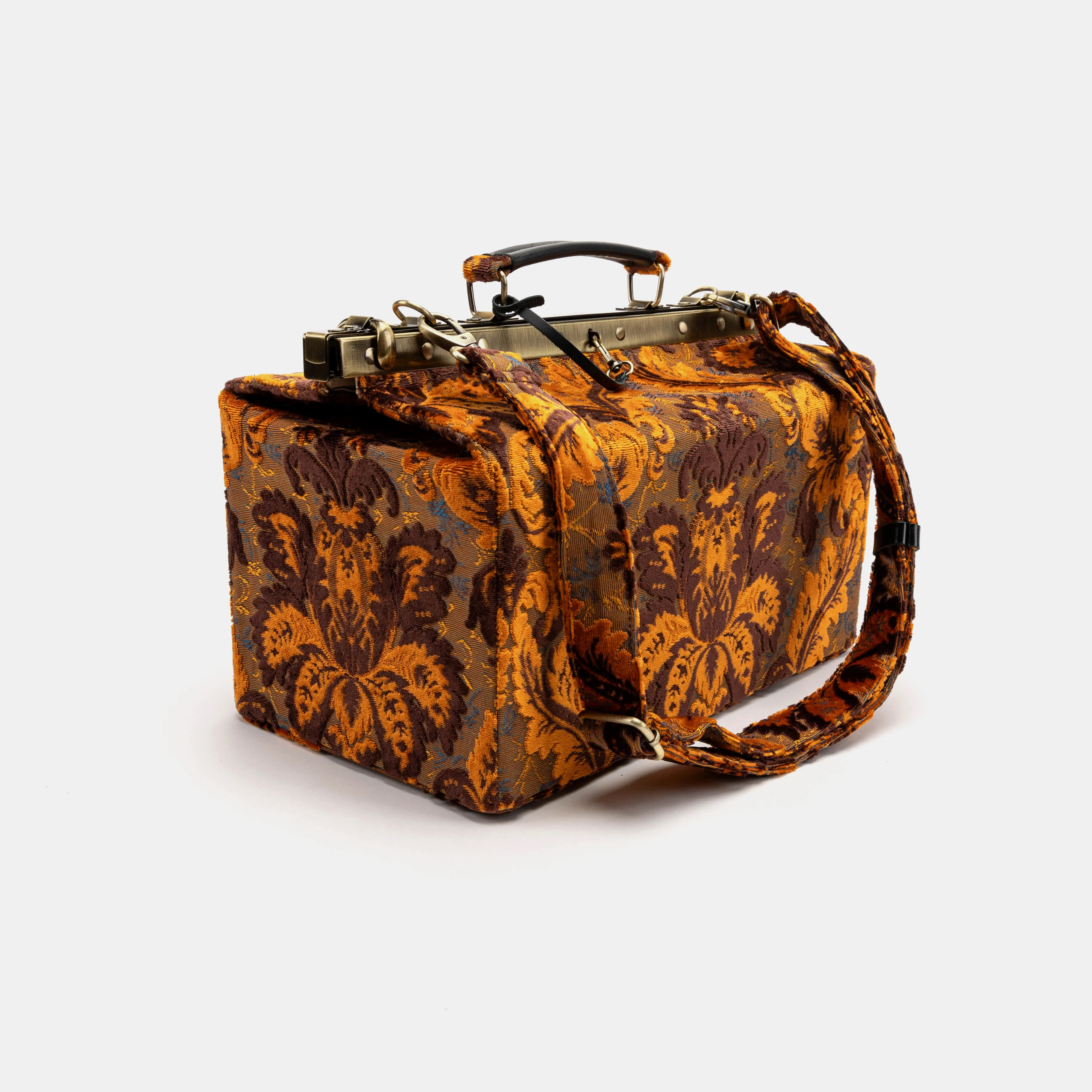 Burnout Velvet Revival Sienna Genevieve Carpet Gladstone Bag - Image 9
