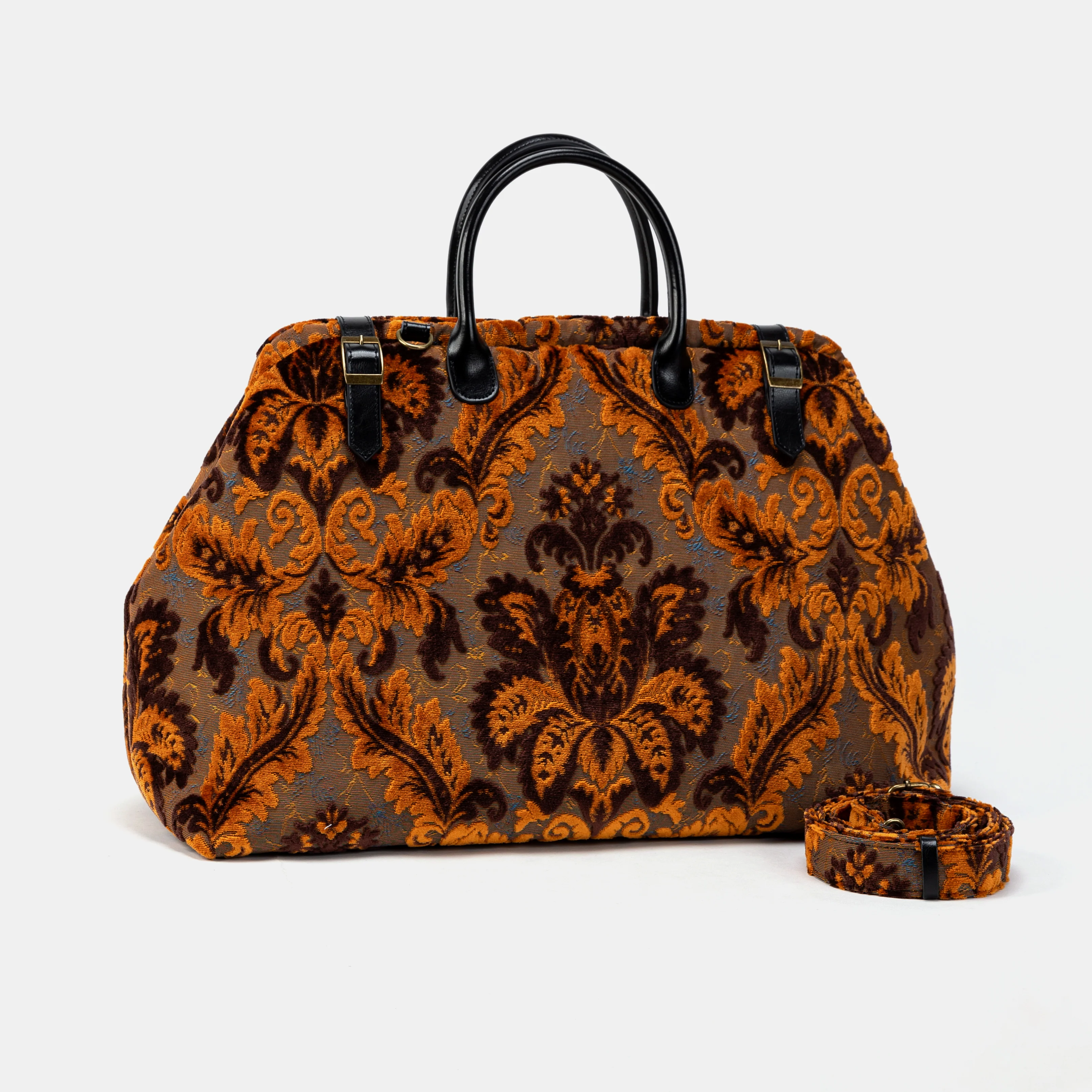 Burnout Velvet Revival Sienna Large Carpetbag - Image 2