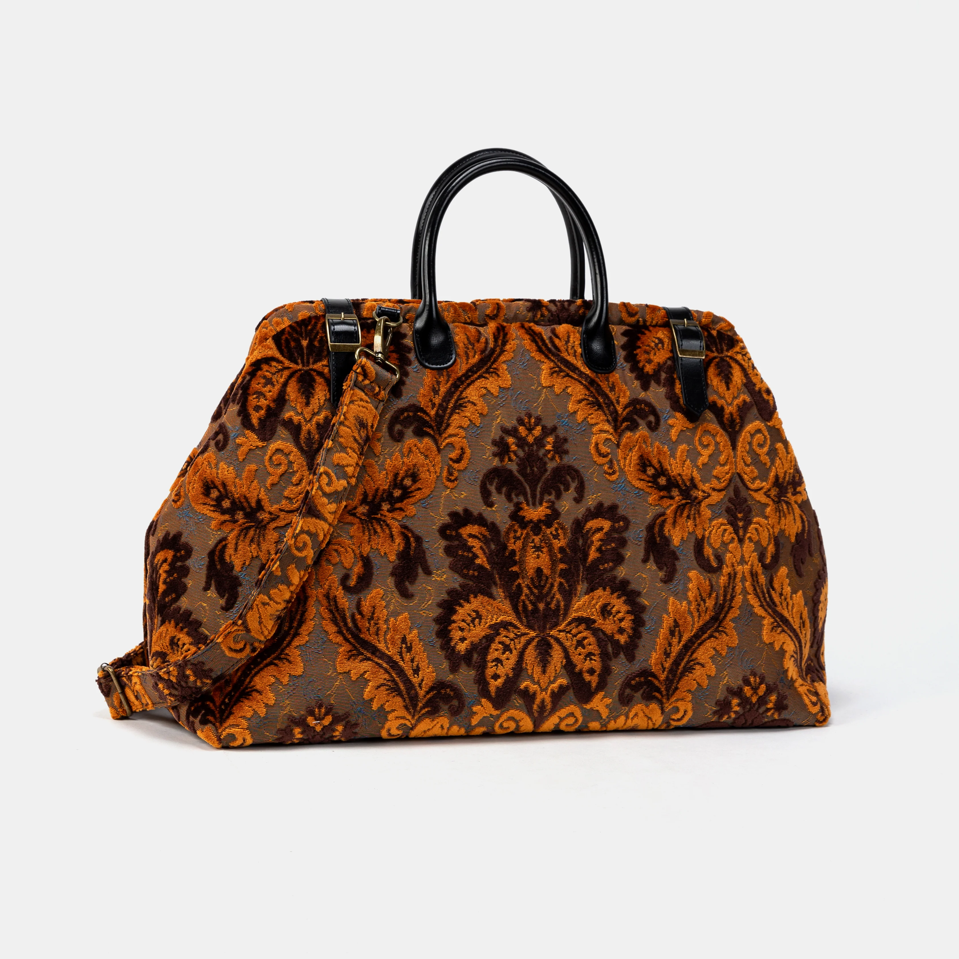 Burnout Velvet Revival Sienna Large Carpetbag - Image 3