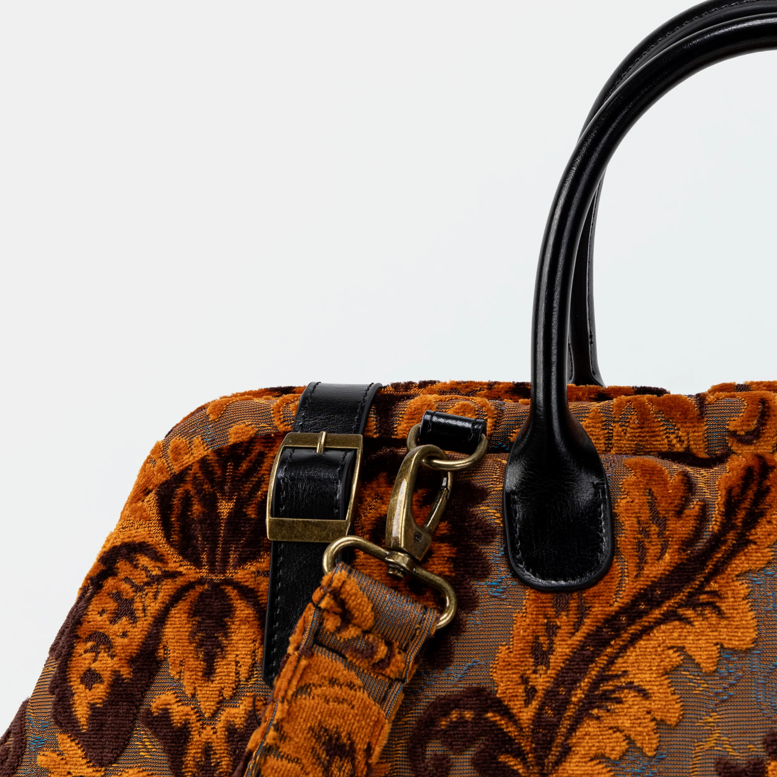 Burnout Velvet Revival Sienna Large Carpetbag - Image 5