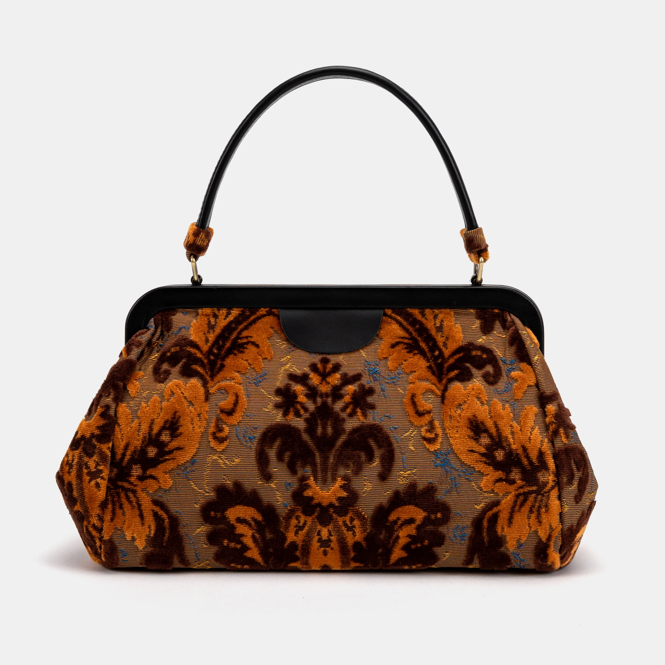 Burnout Velvet Revival Sienna Top Handle Purse