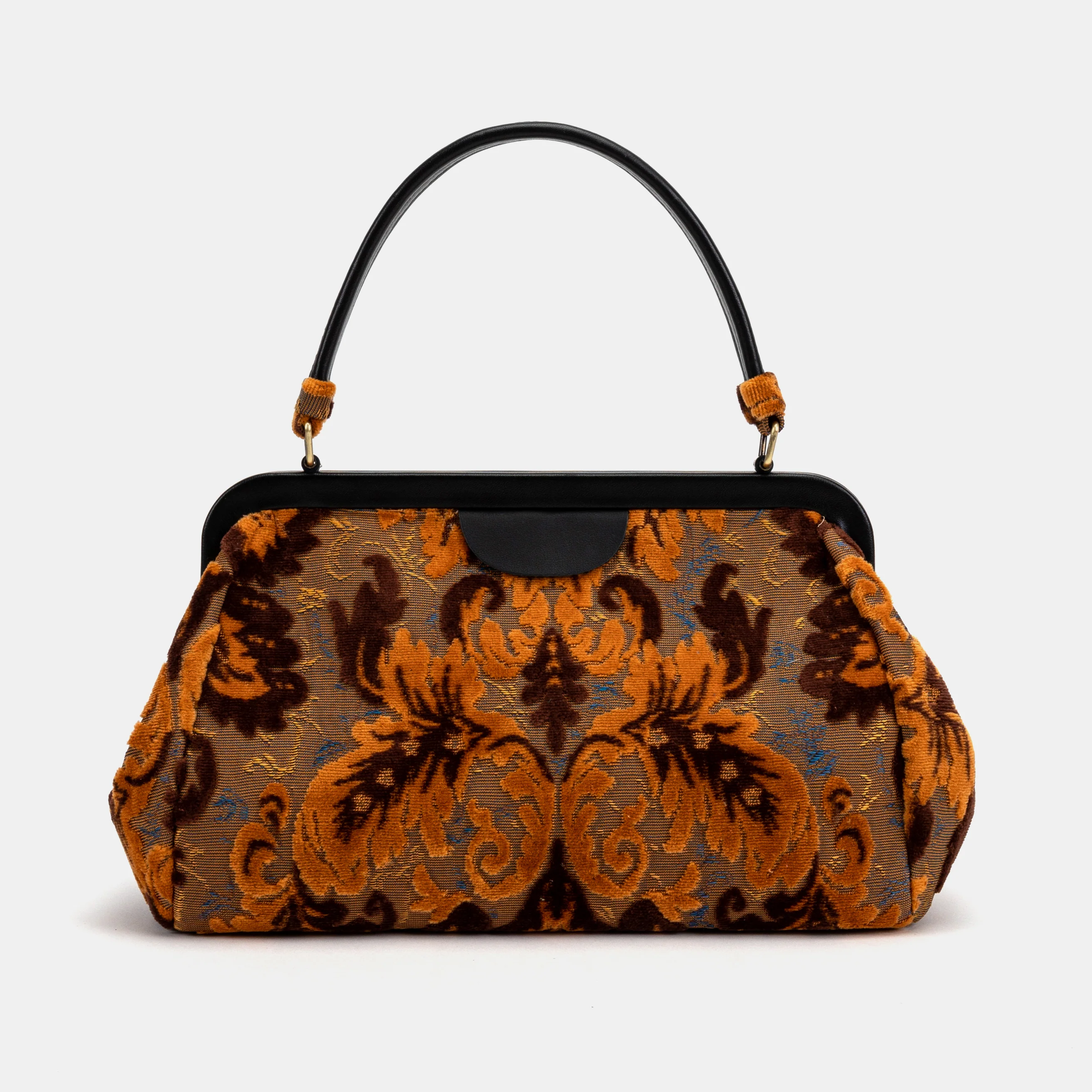 Burnout Velvet Revival Sienna Top Handle Purse - Image 3