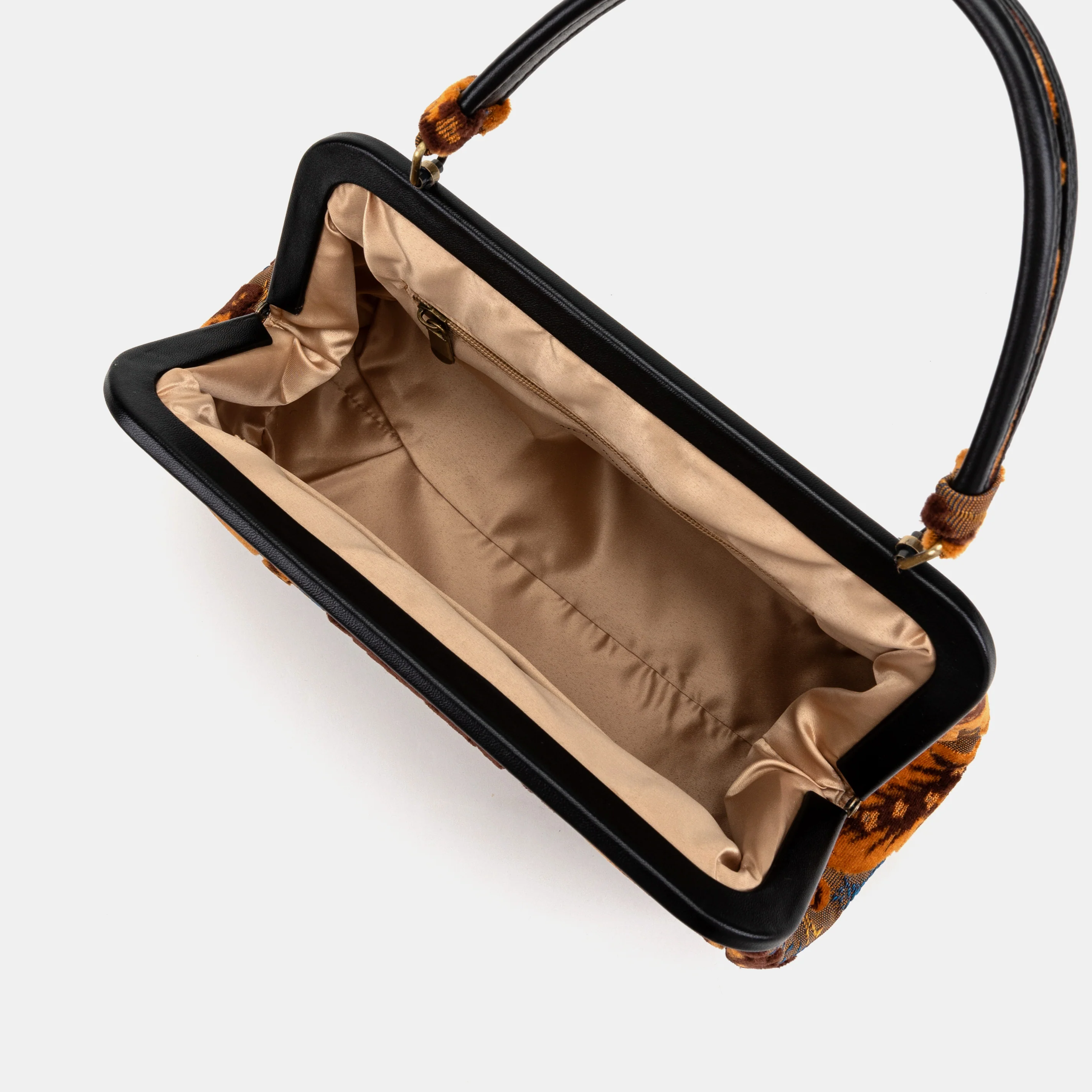 Burnout Velvet Revival Sienna Top Handle Purse - Image 6