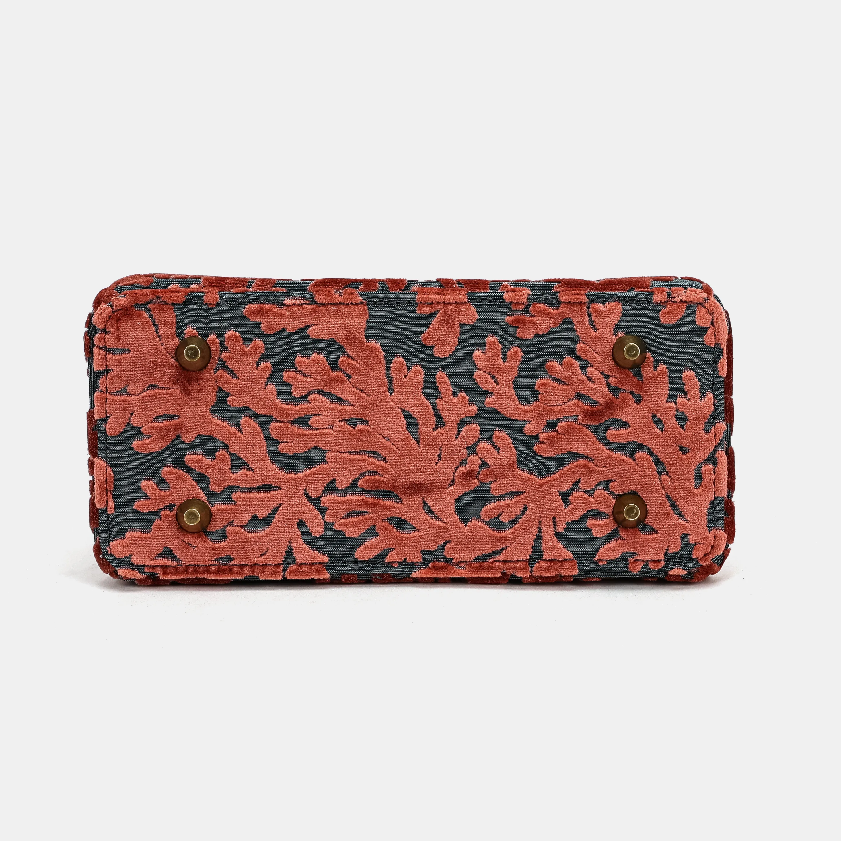 Burnout Velvet St Tropez Scuba Coral Helena Carpet Backpack Gladstone Bag - Image 10