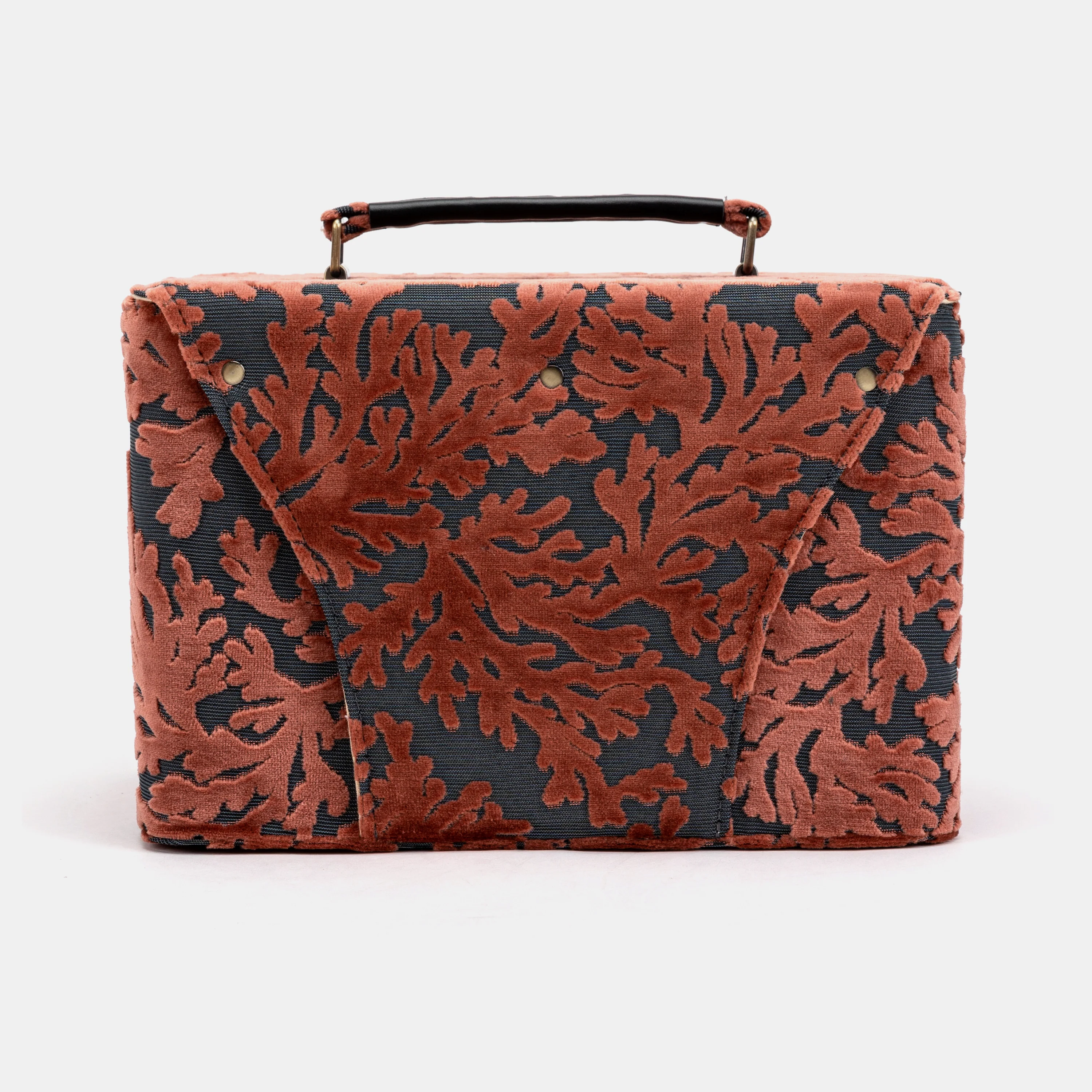 Burnout Velvet St Tropez Scuba Coral Josephine Large Train Case - Image 4