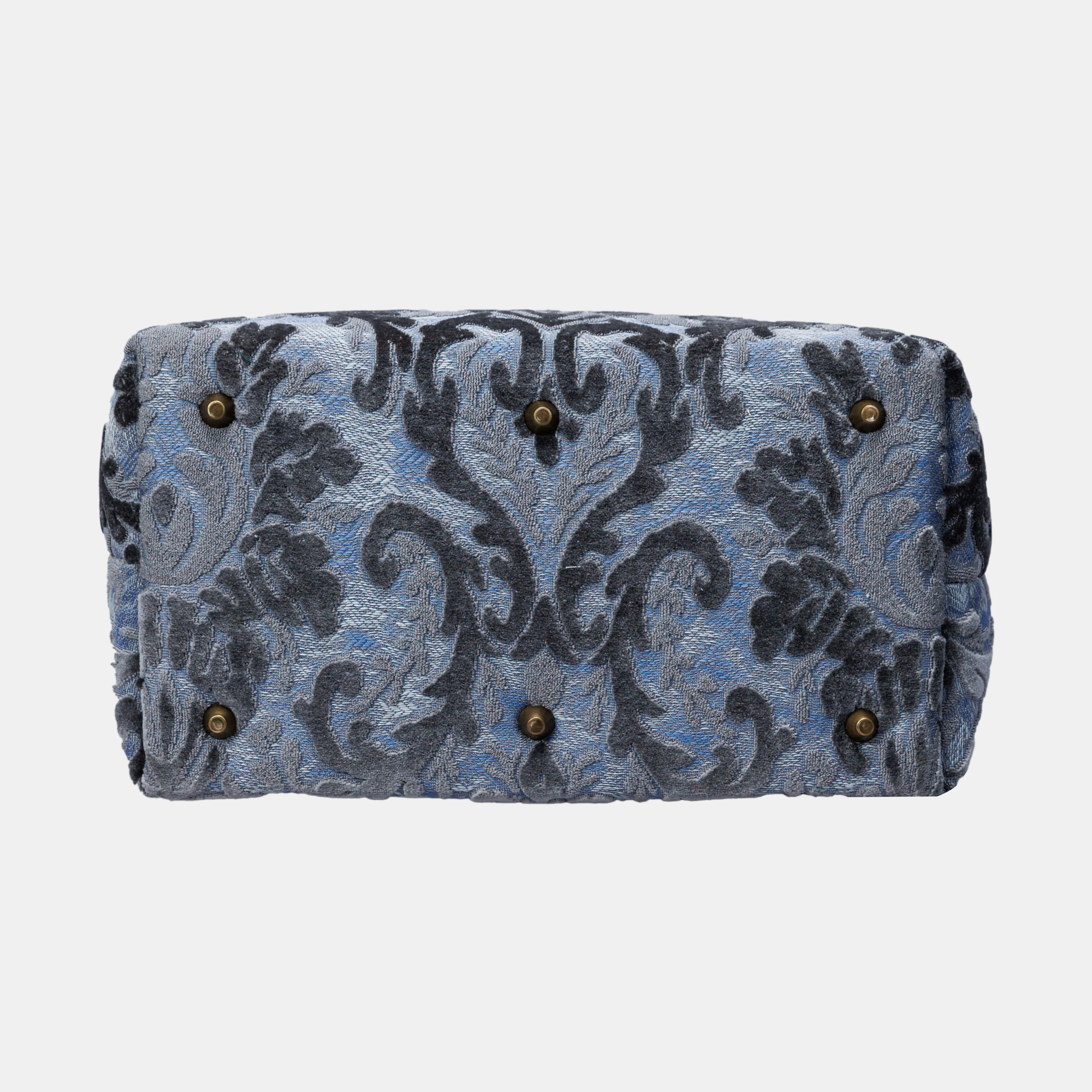 Burnout Velvet Steel Blue Carpet Laptop Backpack - Image 8
