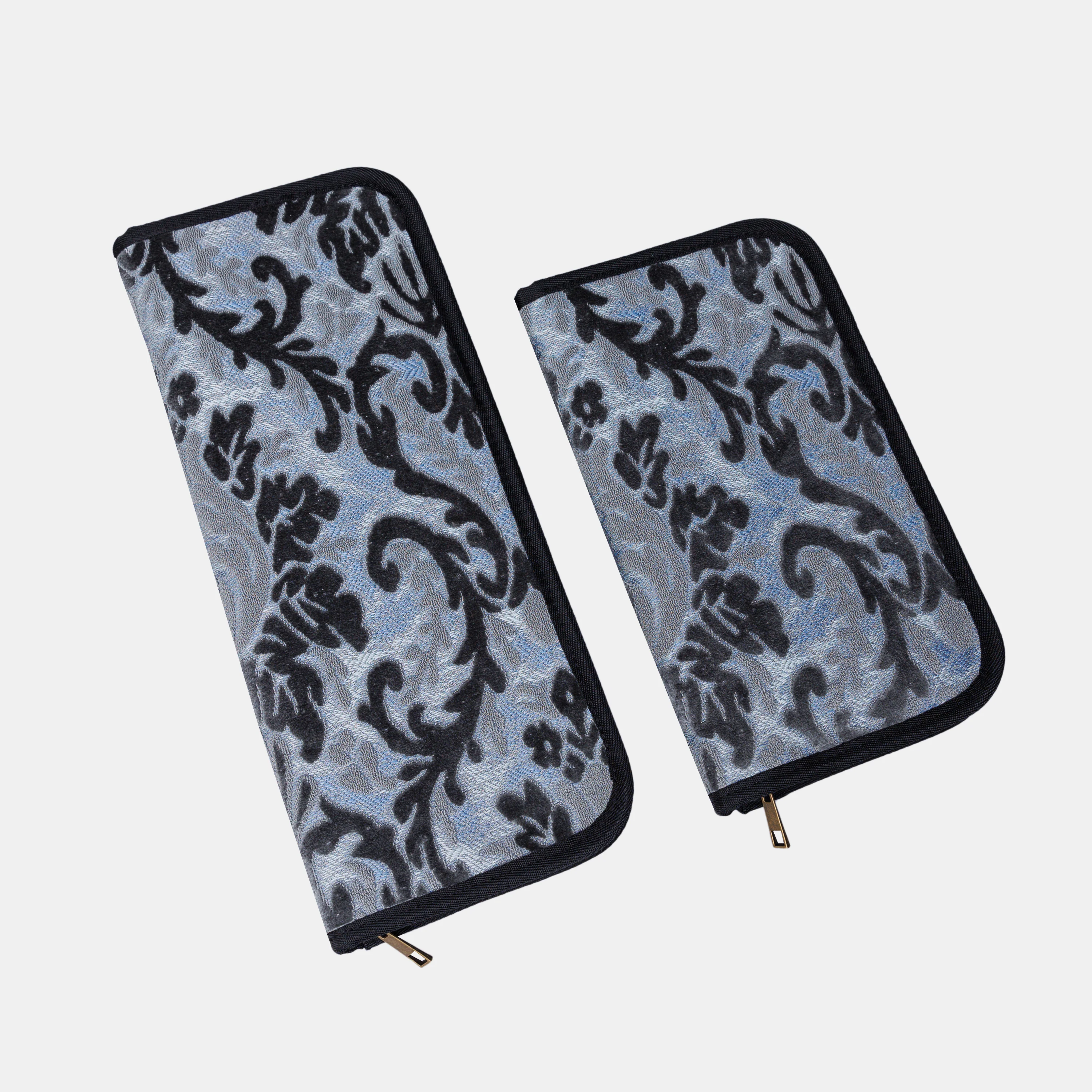 Burnout Velvet Steel Blue Carpet Needle Case