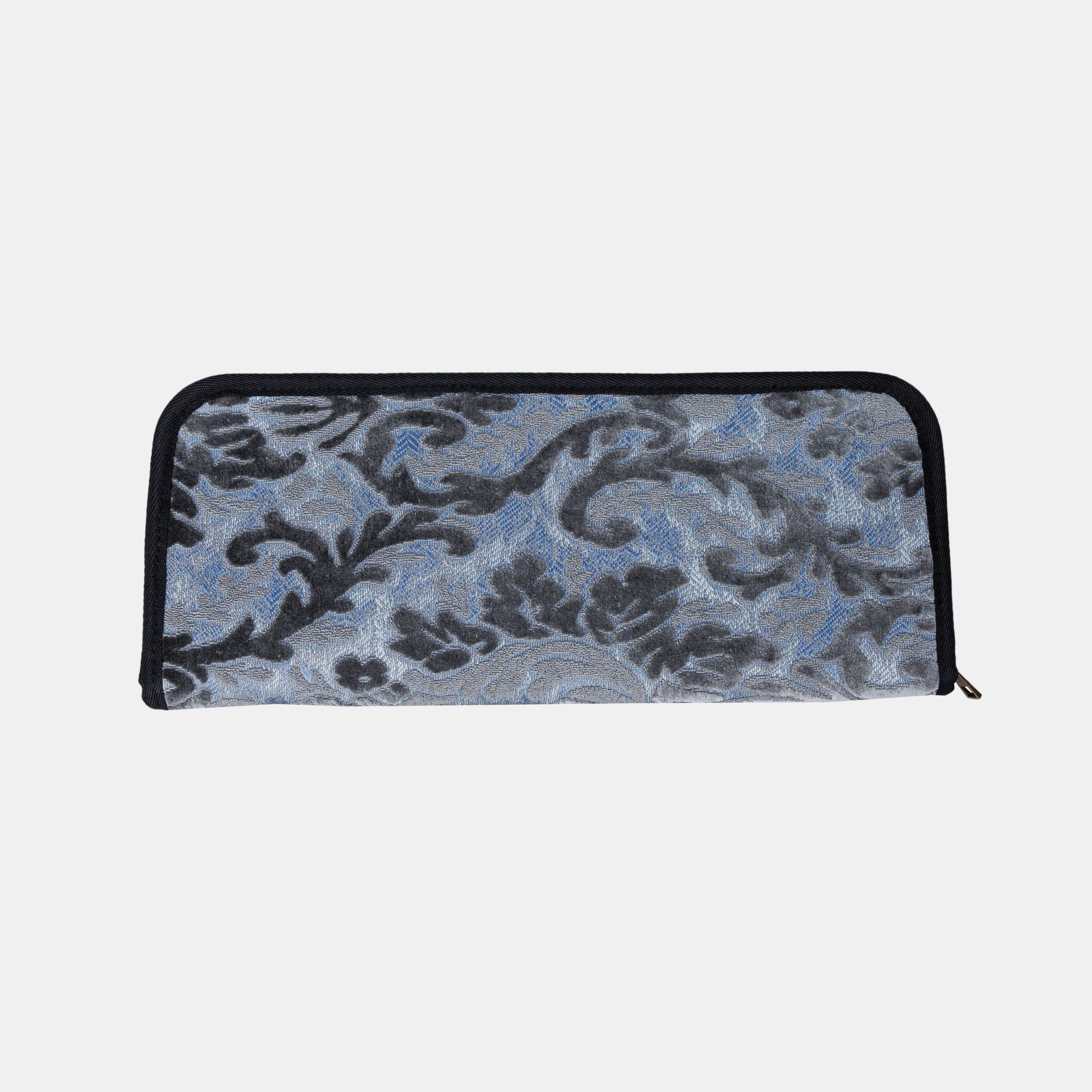 Burnout Velvet Steel Blue Carpet Needle Case - Image 2