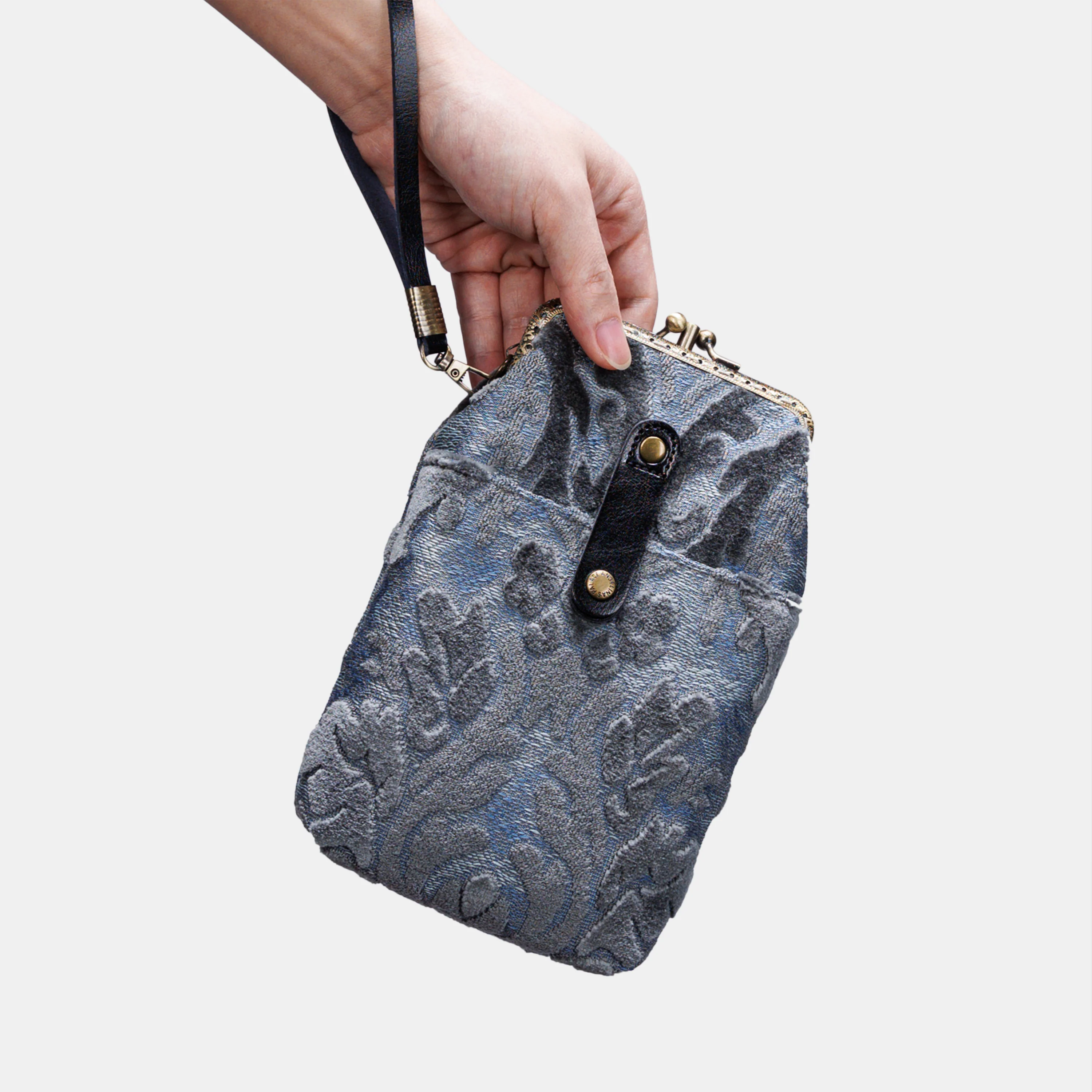 Burnout Velvet Steel Blue Carpet Phone Case