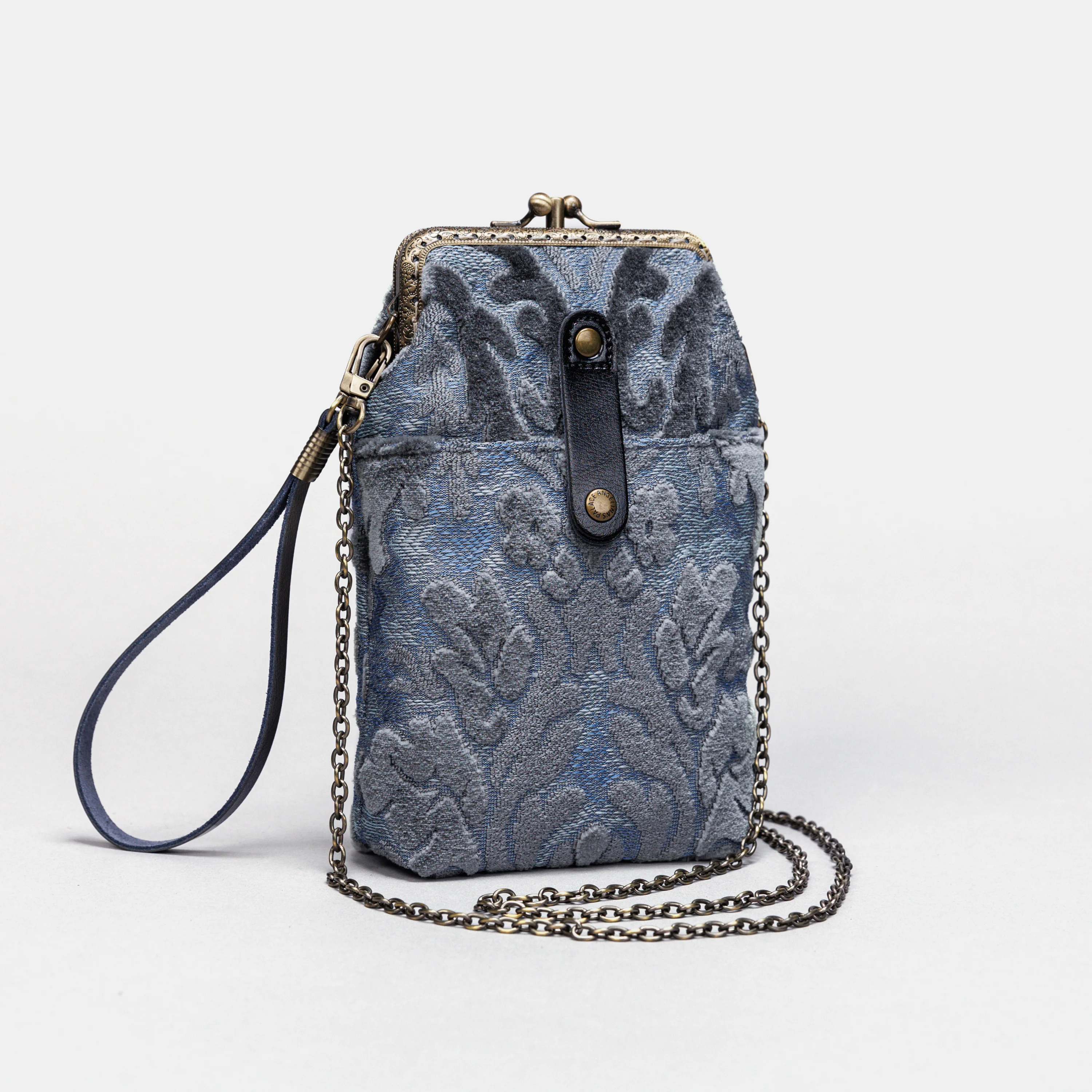 Burnout Velvet Steel Blue Carpet Phone Case - Image 2