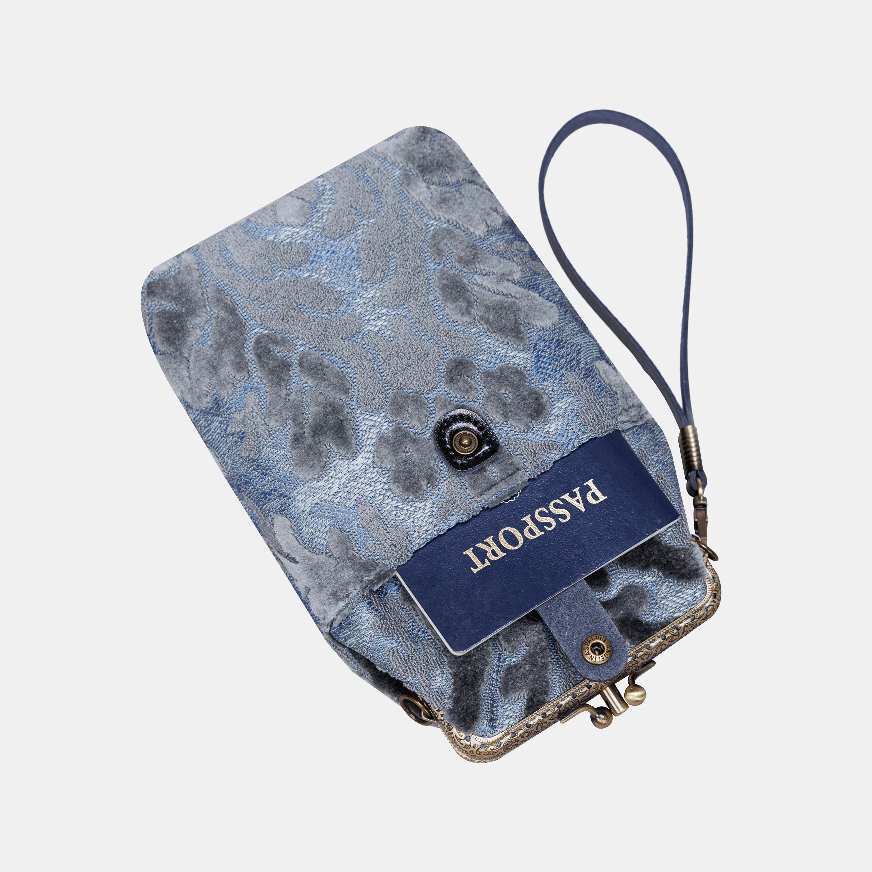 Burnout Velvet Steel Blue Carpet Phone Case - Image 3