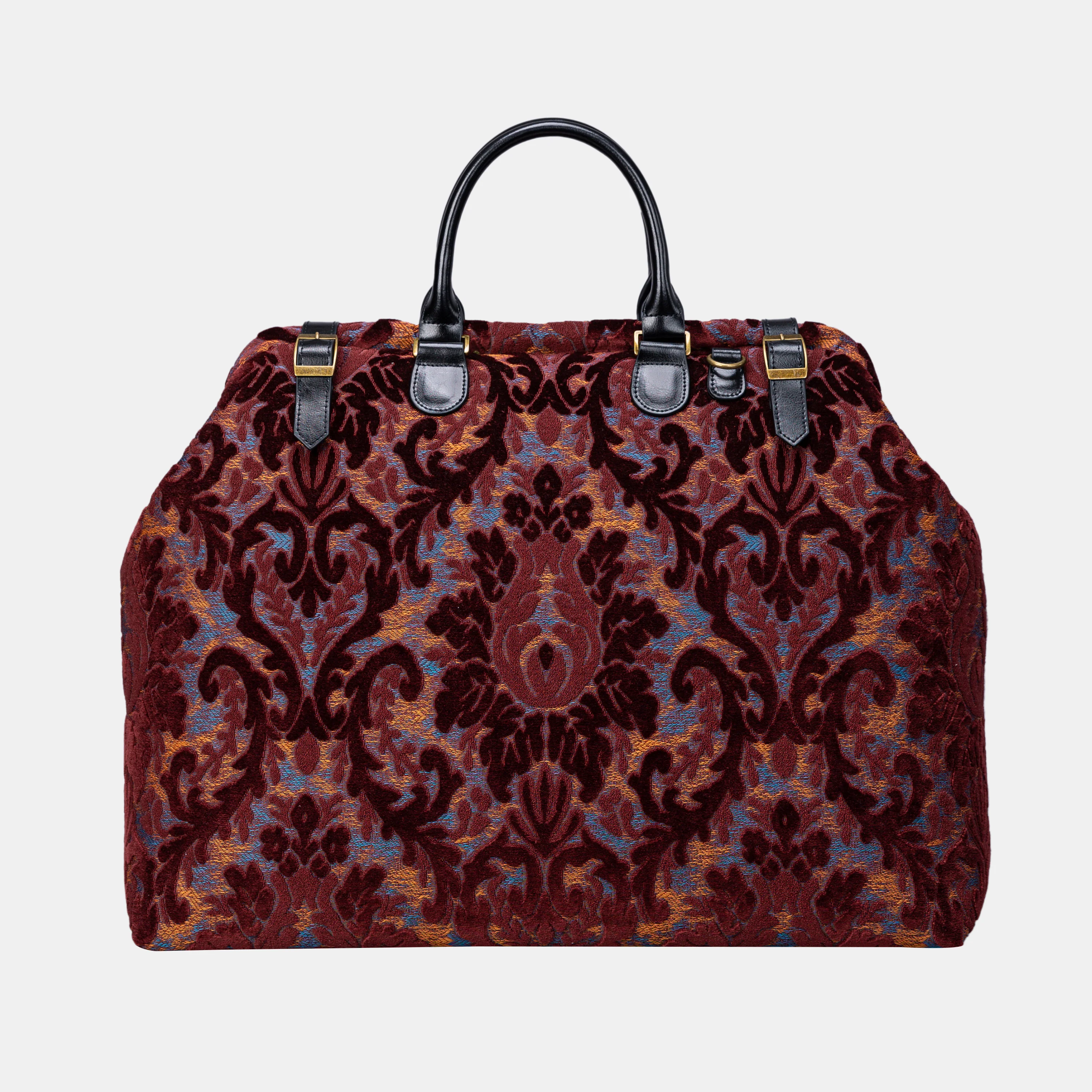 Burnout Velvet Wine Men's Carpetbag - Image 2