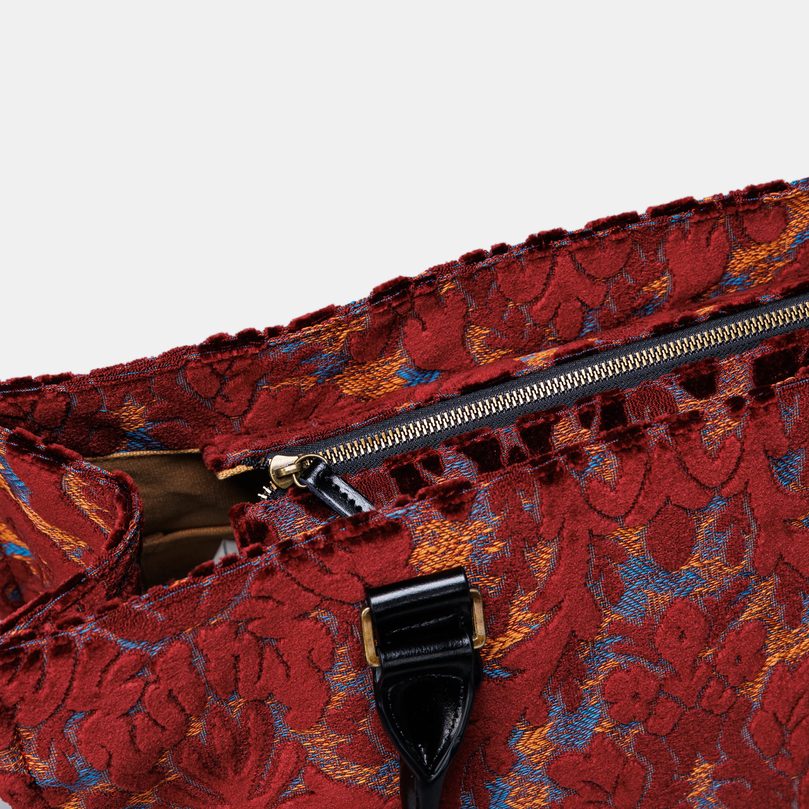 Burnout Velvet Wine Laptop Work Tote - Image 6