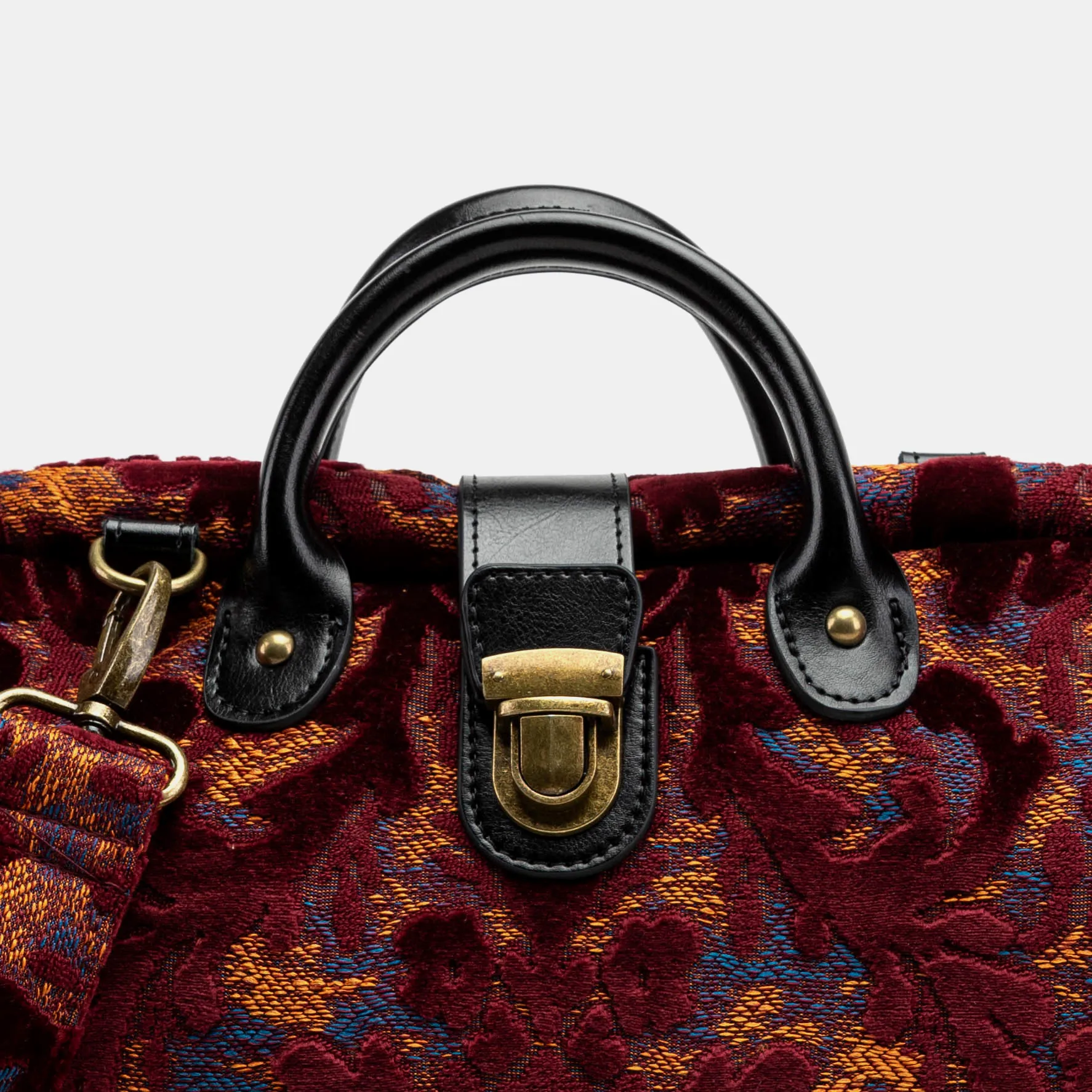 Burnout Velvet Wine Laptop Work Bag - Image 5