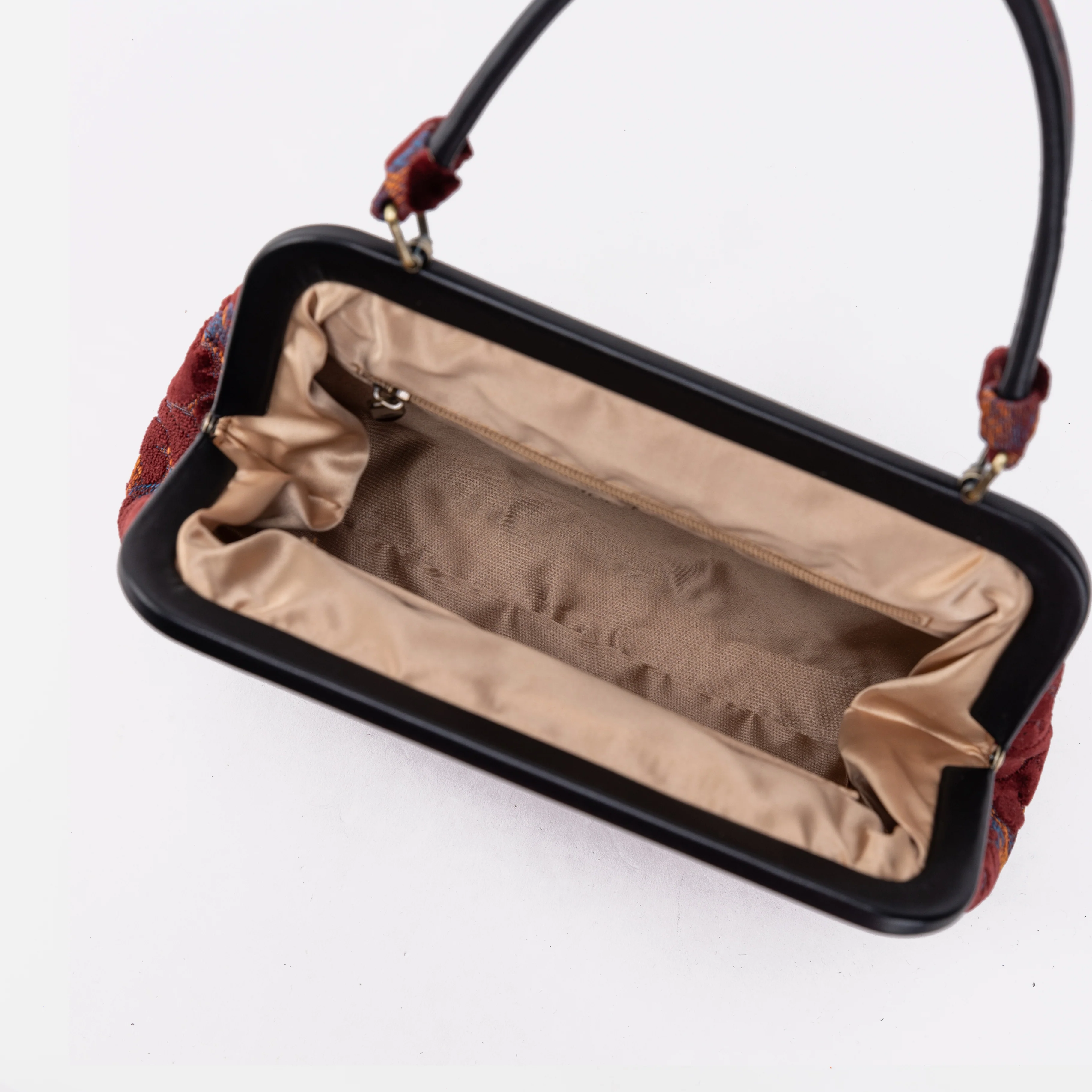 Burnout Velvet Wine Alma Satchel - Image 2