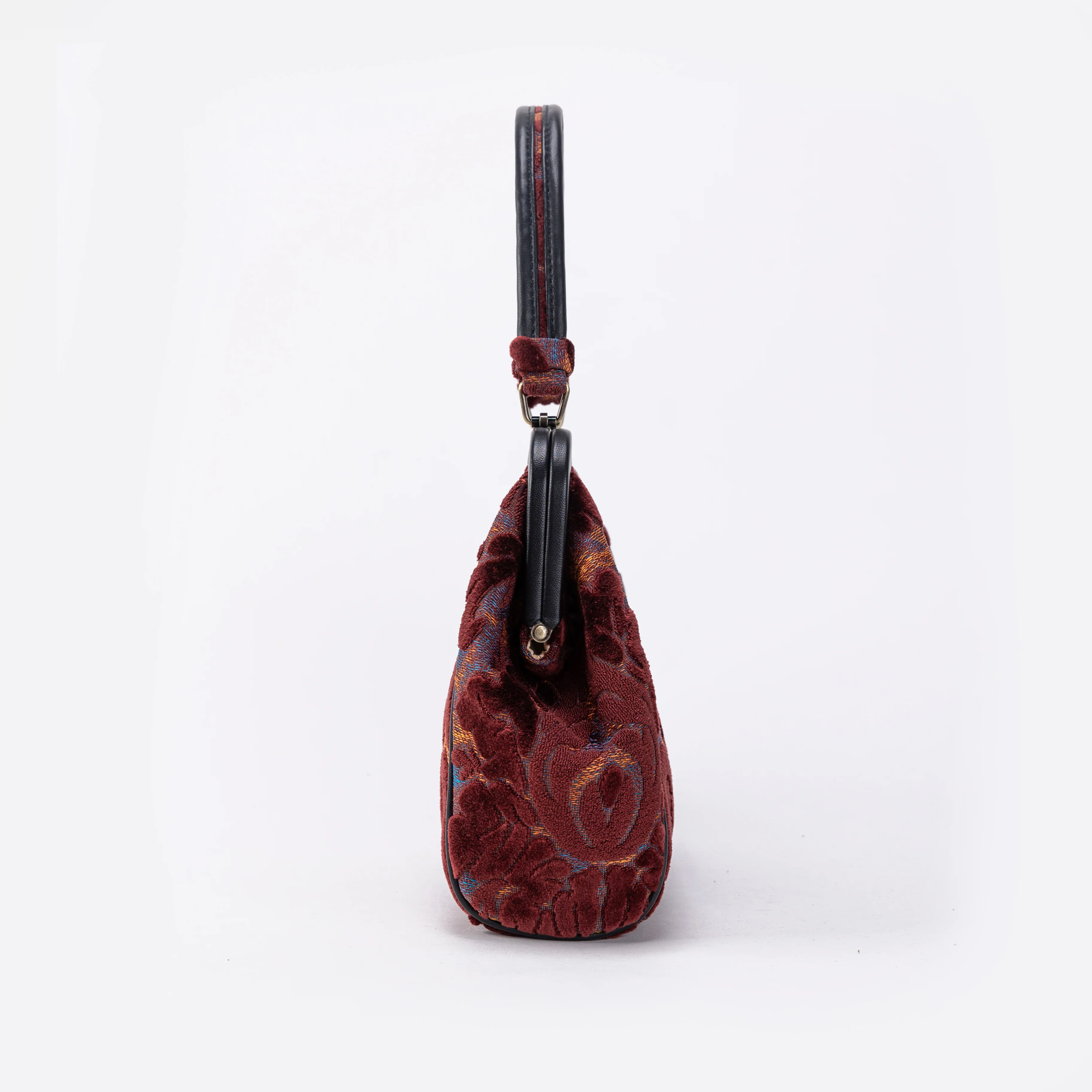 Burnout Velvet Wine Alma Satchel - Image 4