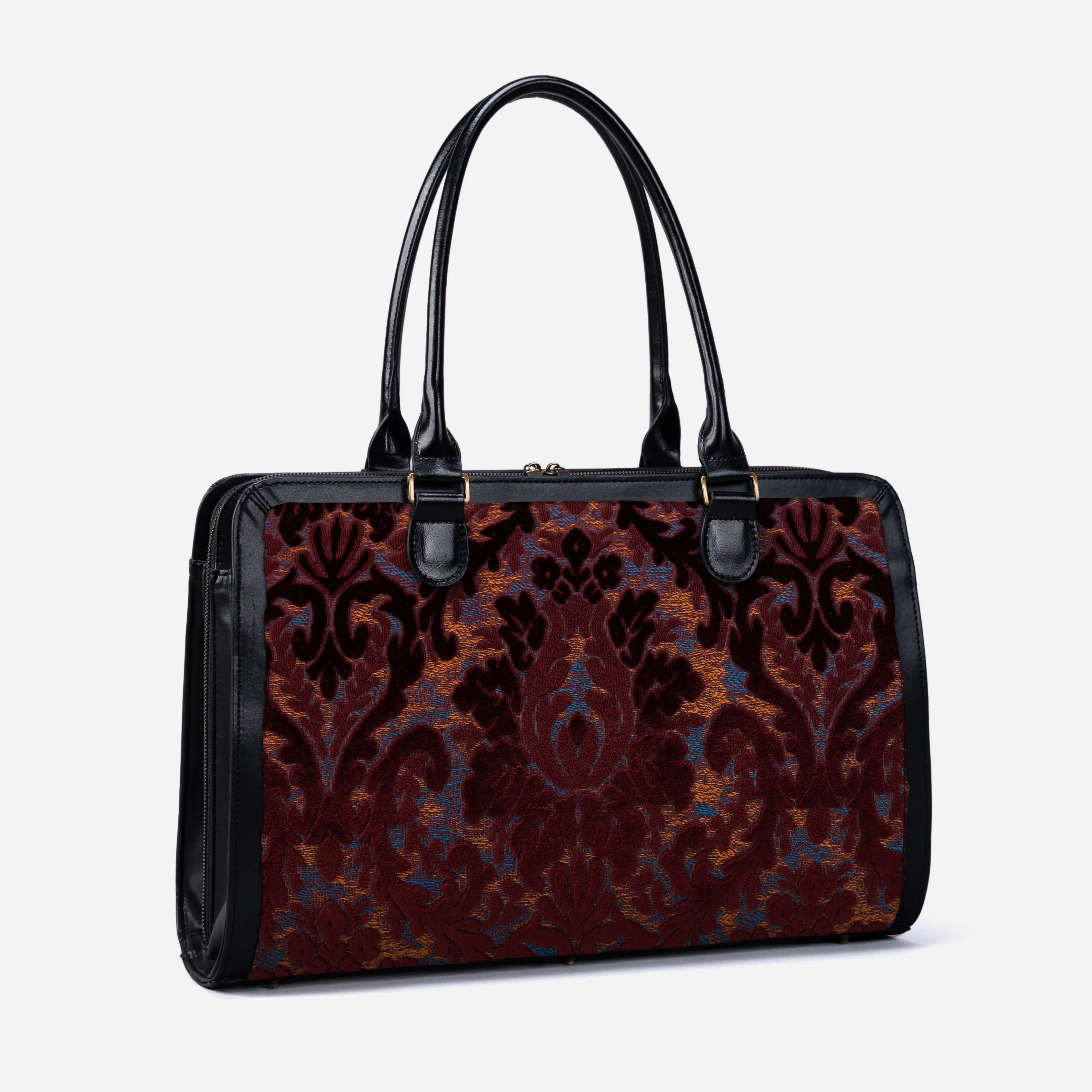 Burnout Velvet Wine Business Tote