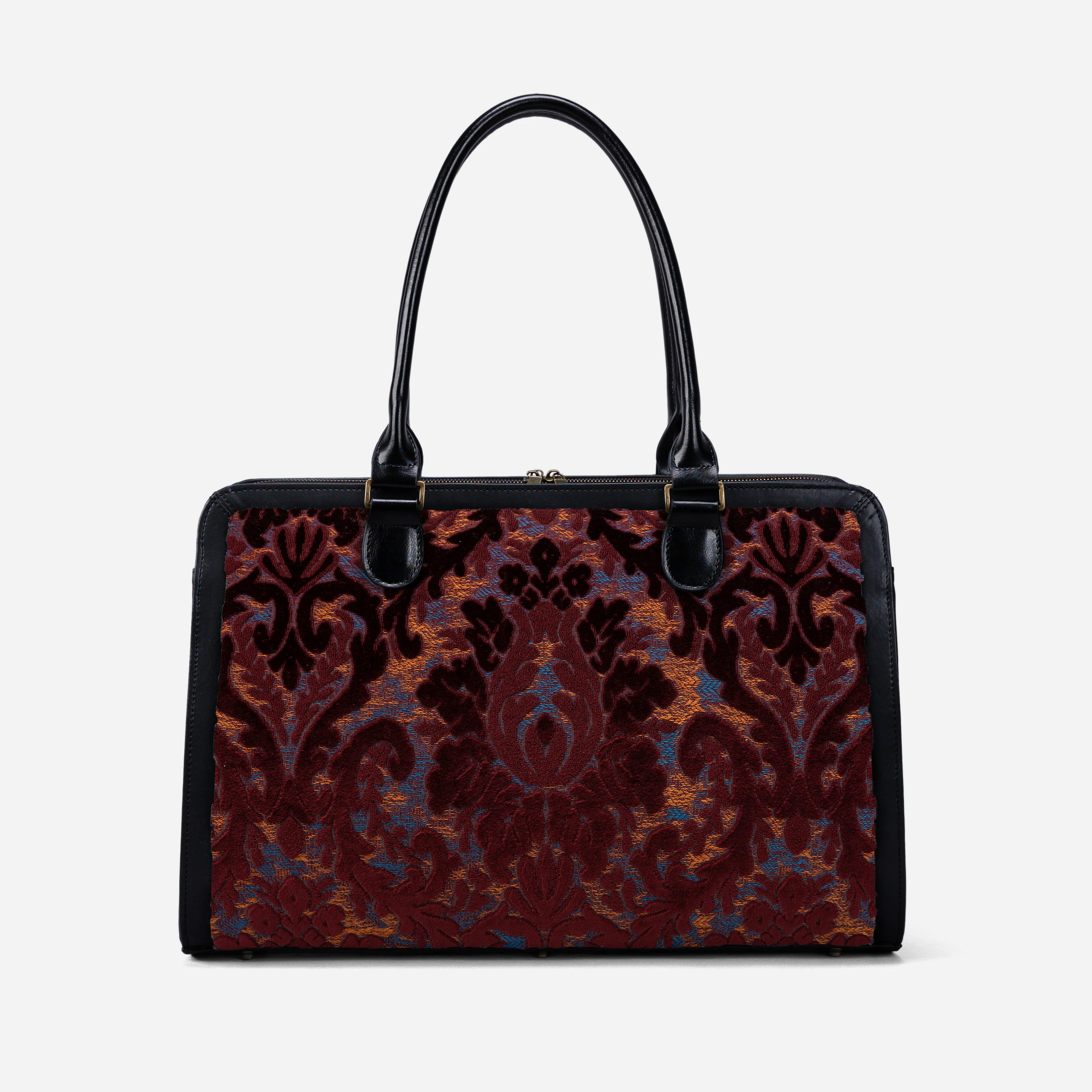 Burnout Velvet Wine Business Tote - Image 3