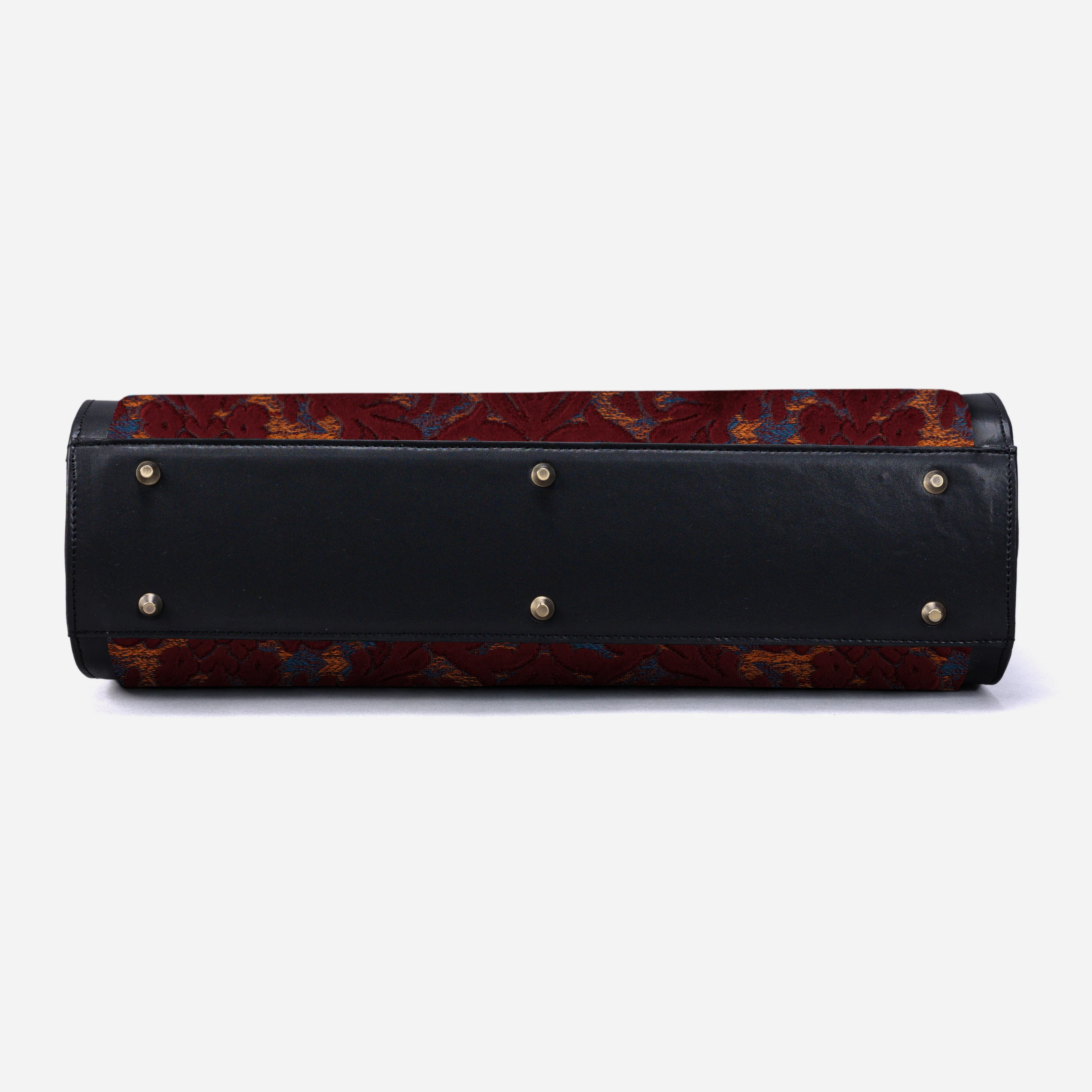Burnout Velvet Wine Business Tote - Image 6