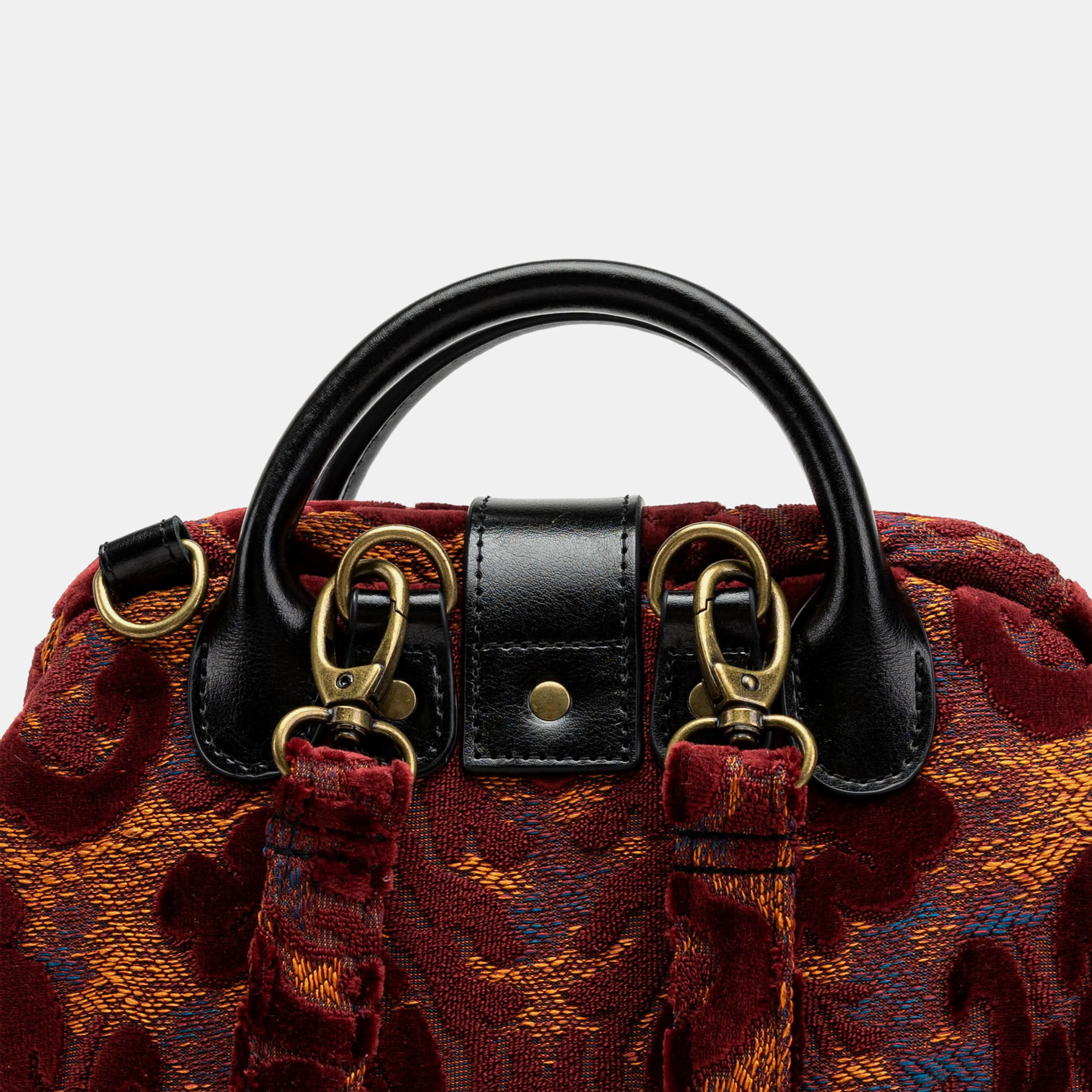Burnout Velvet Wine Everyday Backpack - Image 6