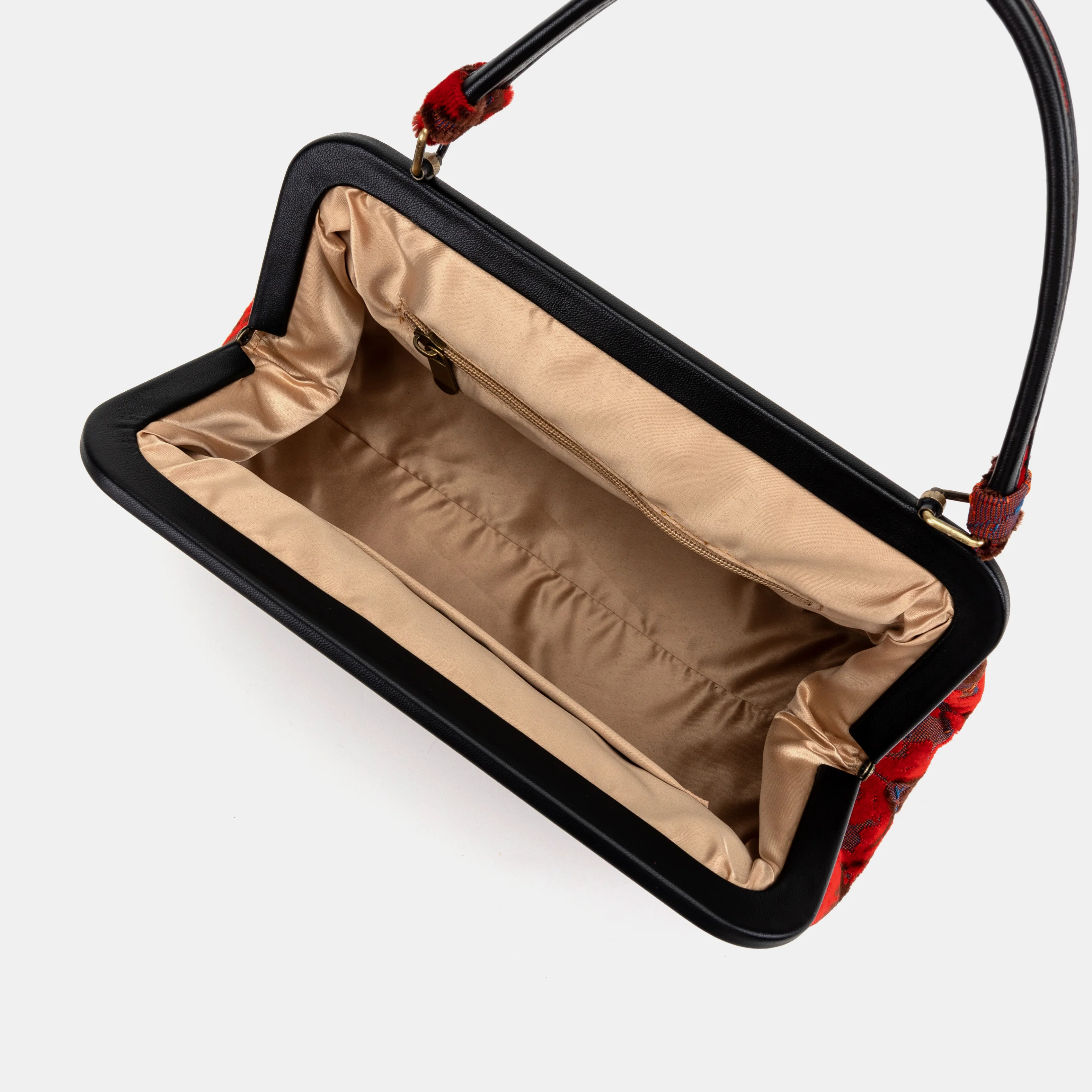 Burnout VelvetRevival Scarlet Top Handle Purse - Image 6