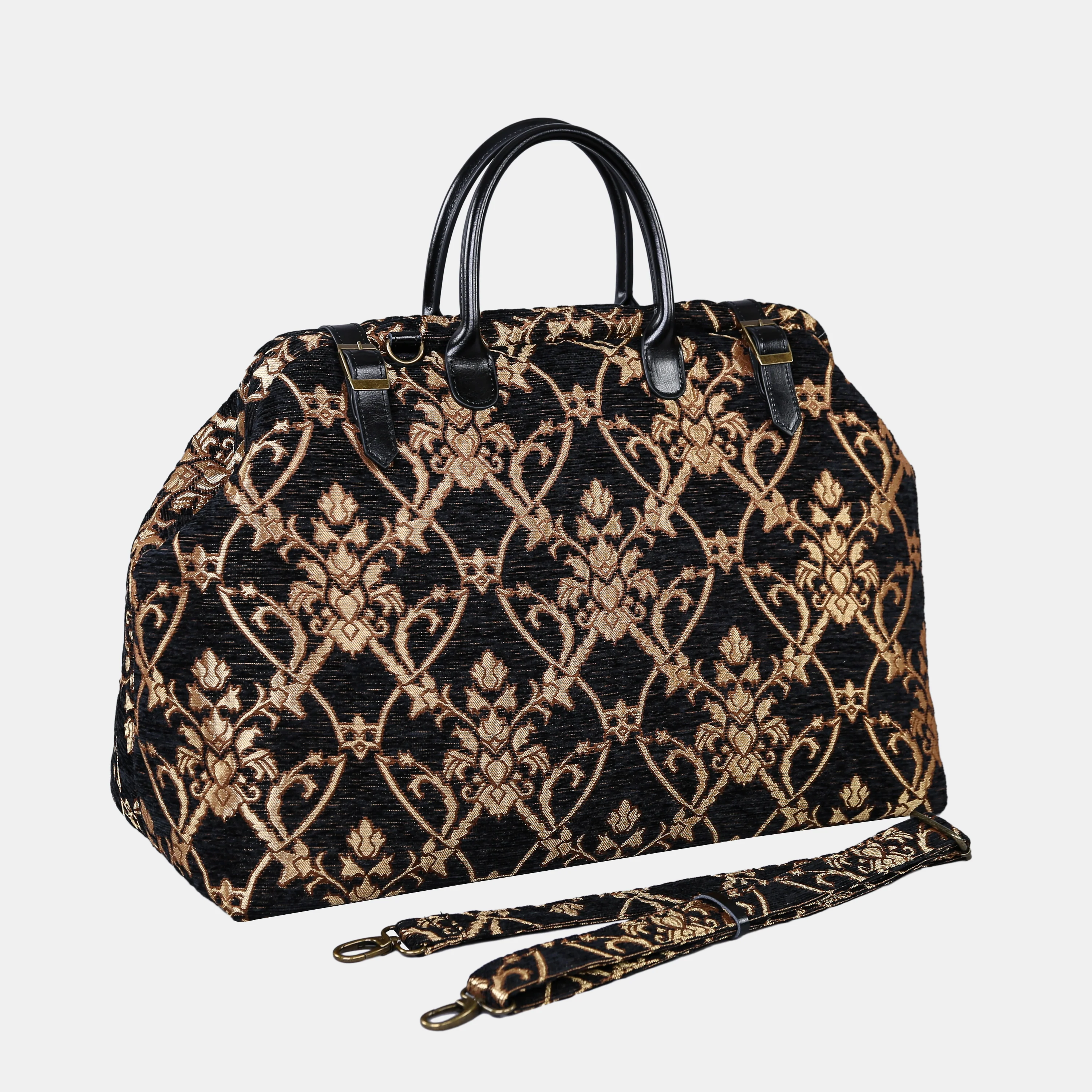 CARNABY Black Large Carpetbag - Image 2